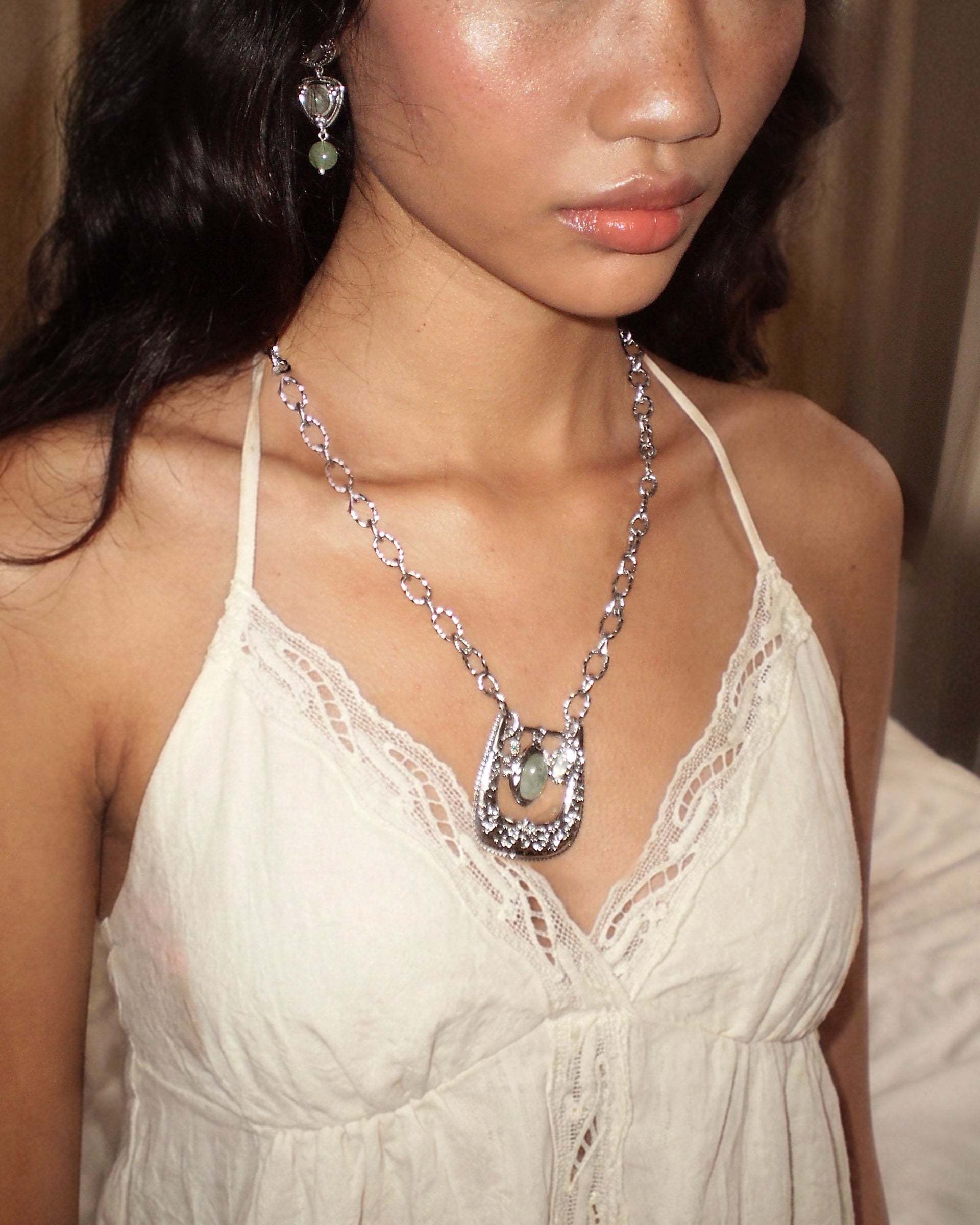 Orbit Charm Buckle Pendant Necklace