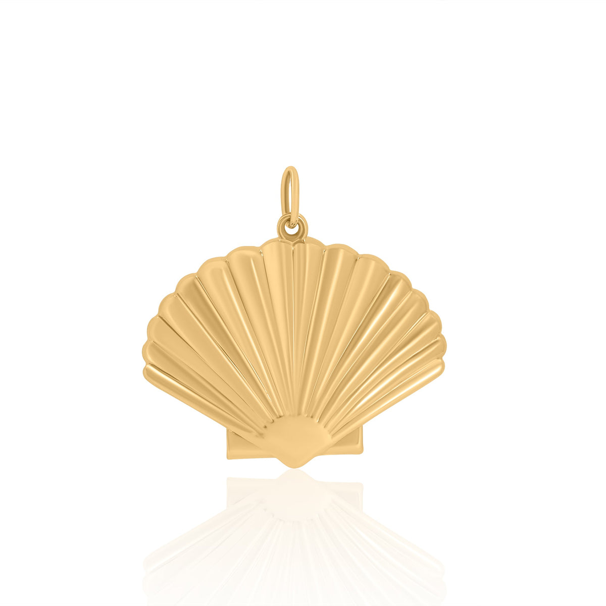 Gold Large Shell Pendant