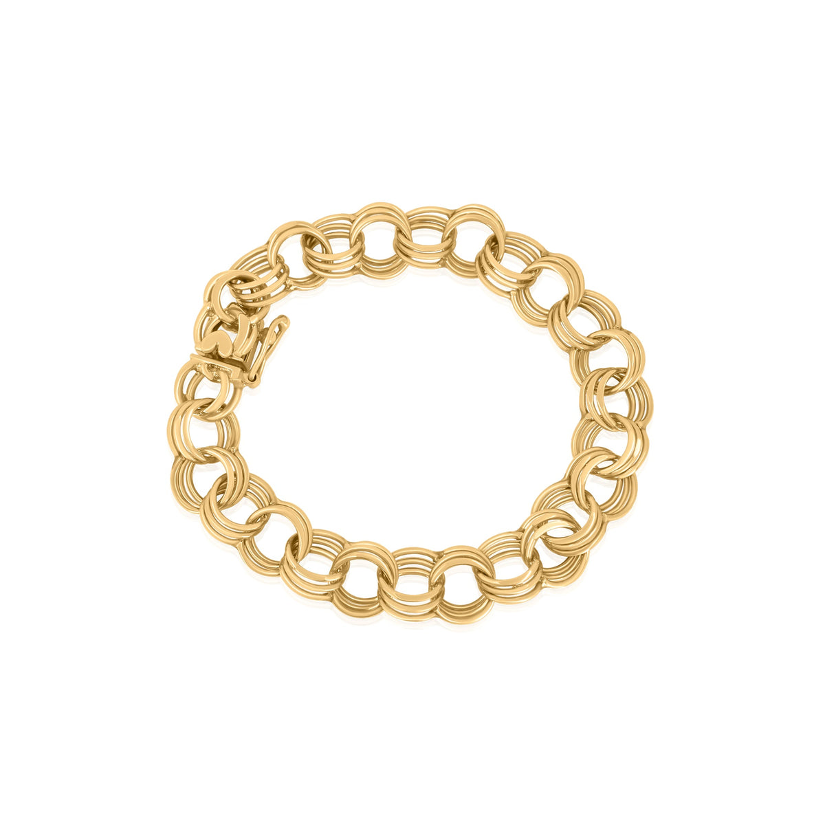 Gold Vintage Large Link Bracelet