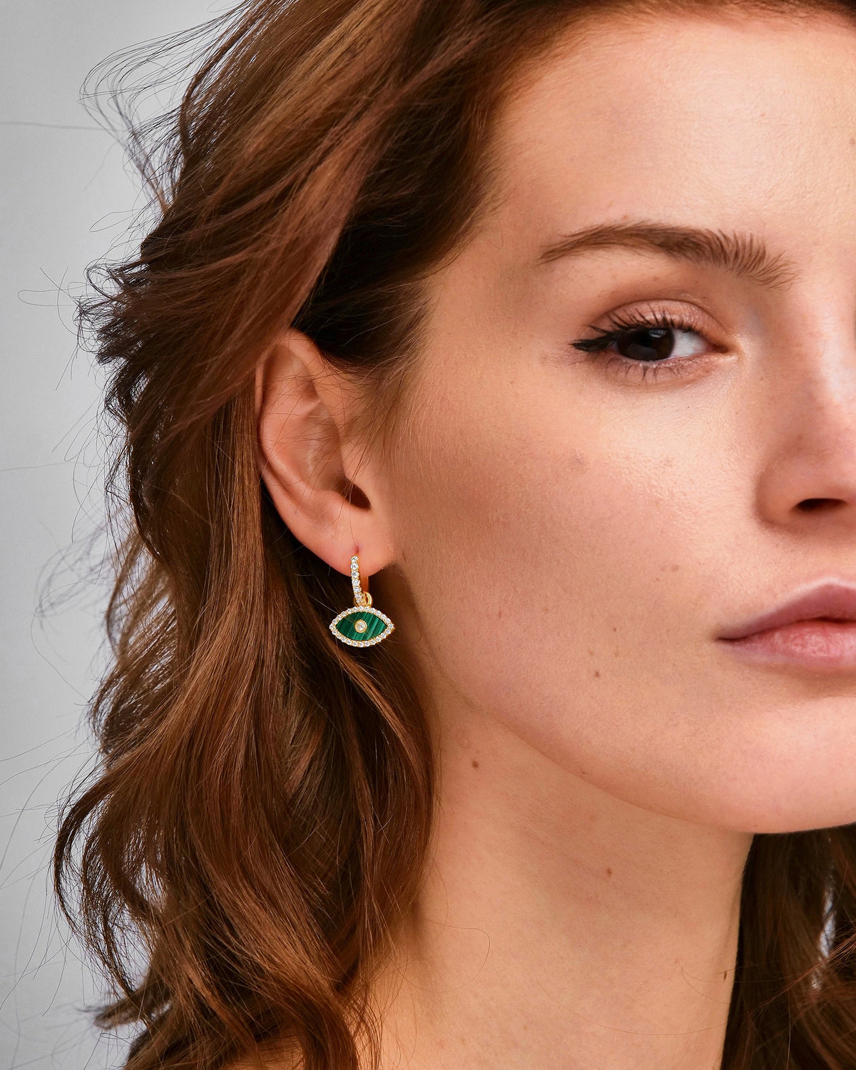 Evil Eye Hoops