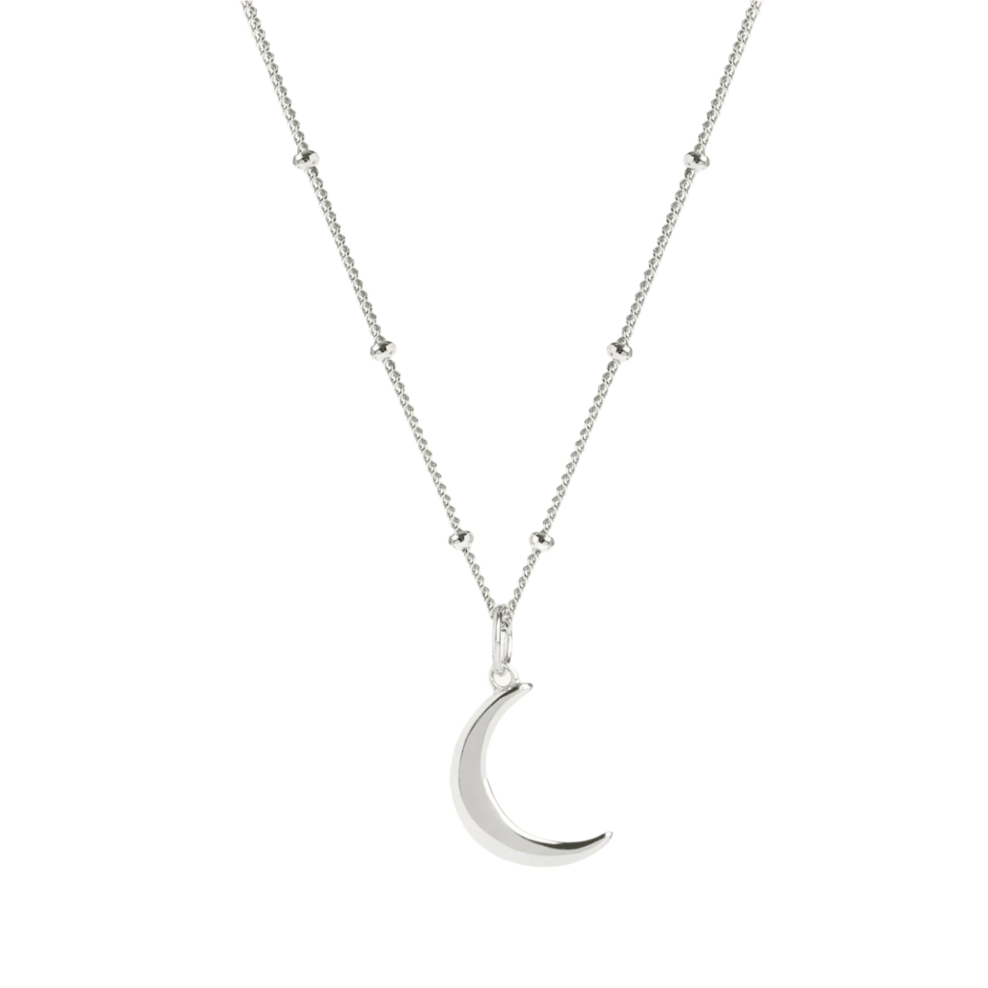 Moon Pendant Bead Chain