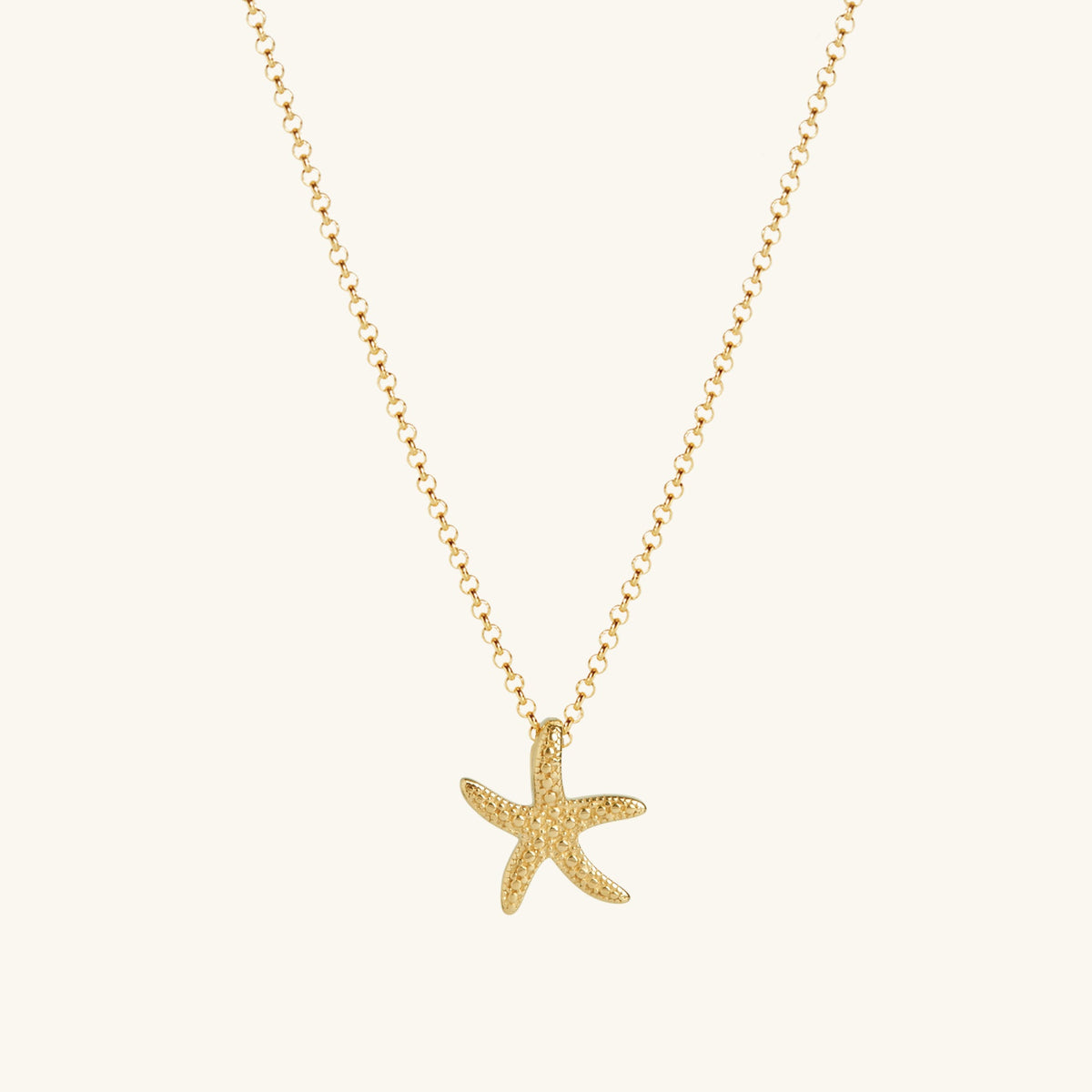 Starfish Necklace Gold