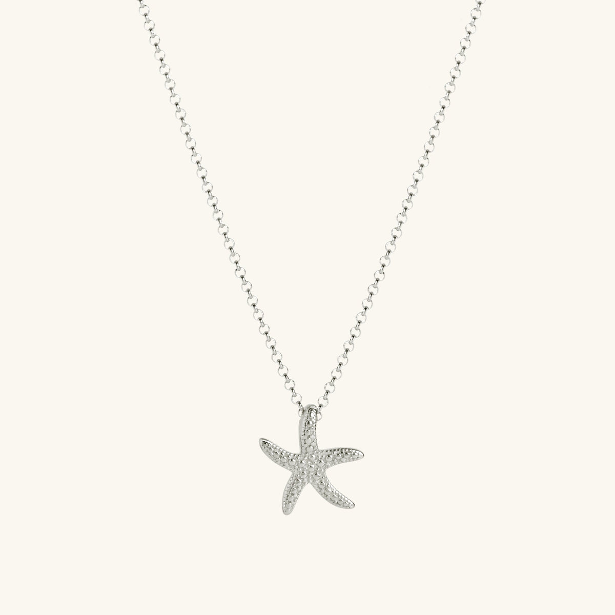 Starfish Necklace Silver