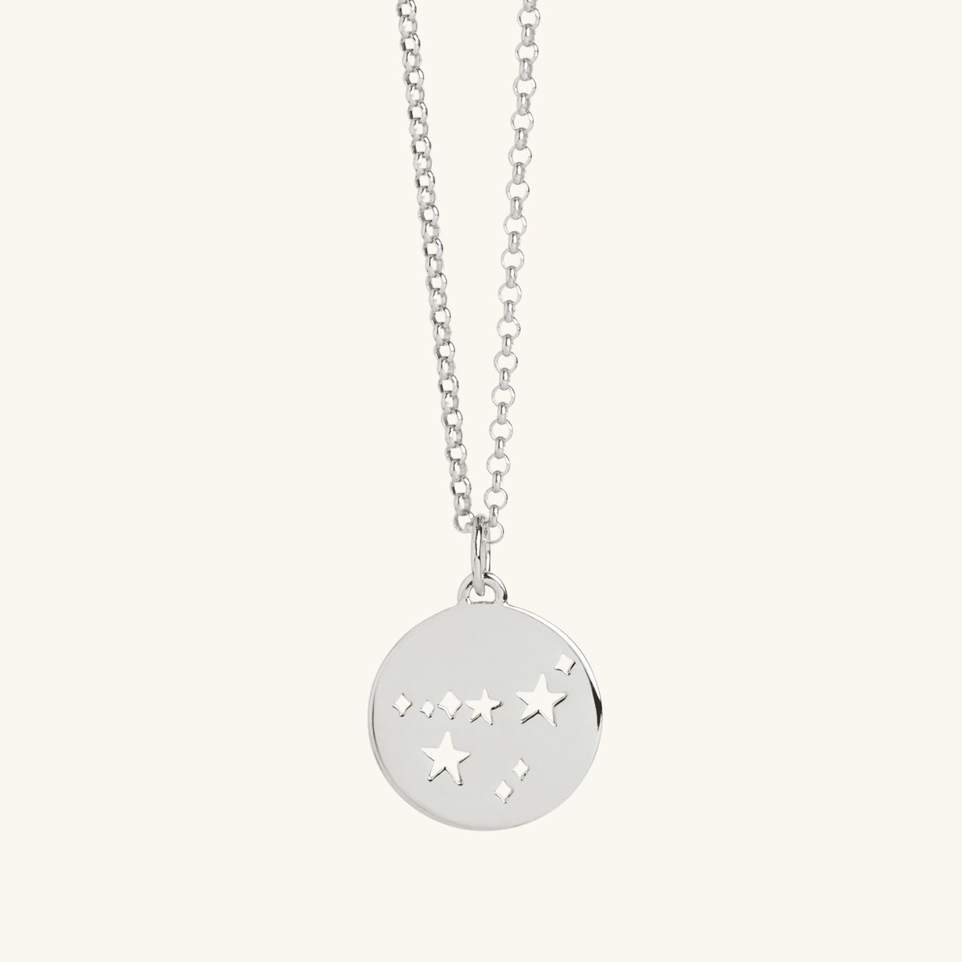 Capricorn Star Sign Necklace Silver