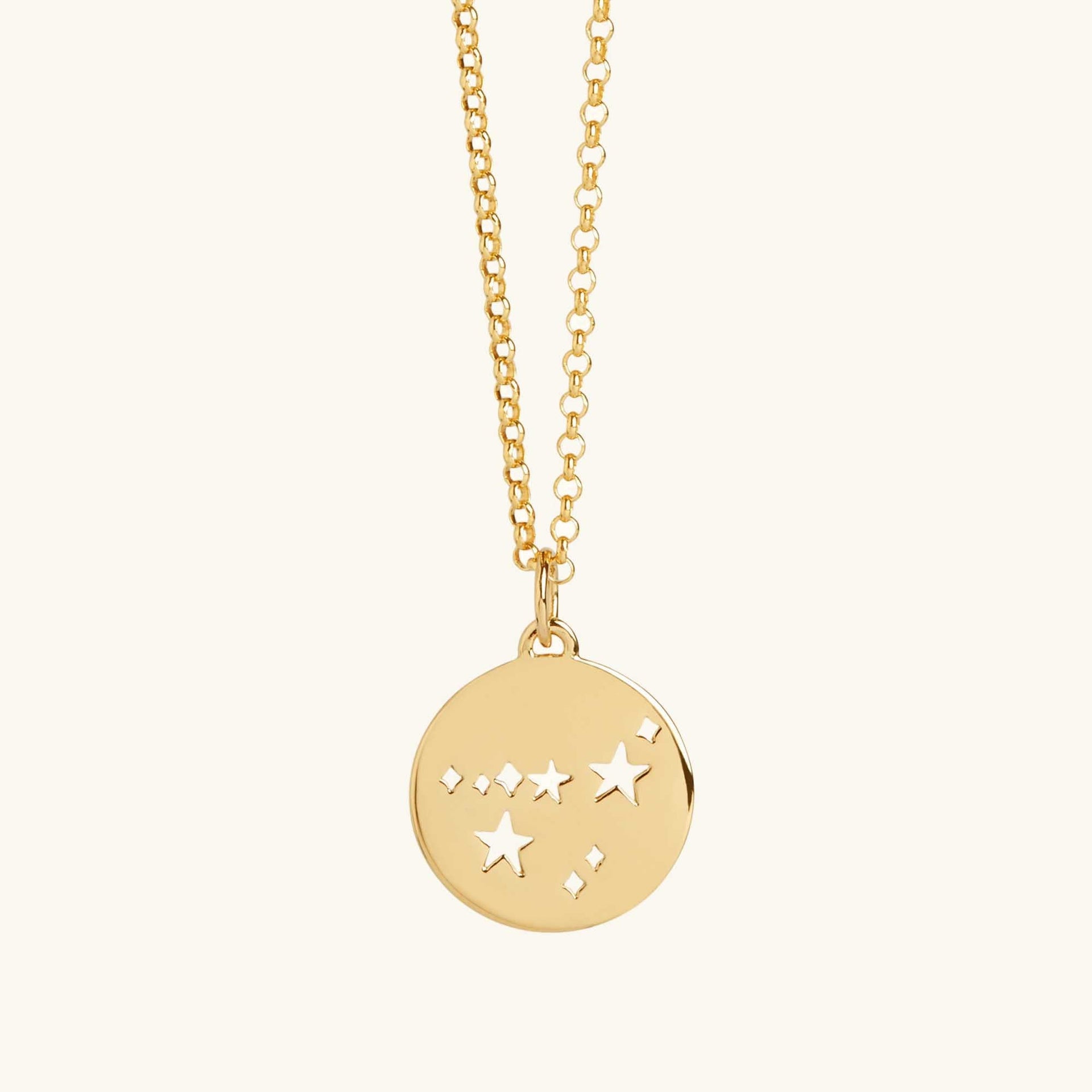 Capricorn Star Sign Necklace Gold