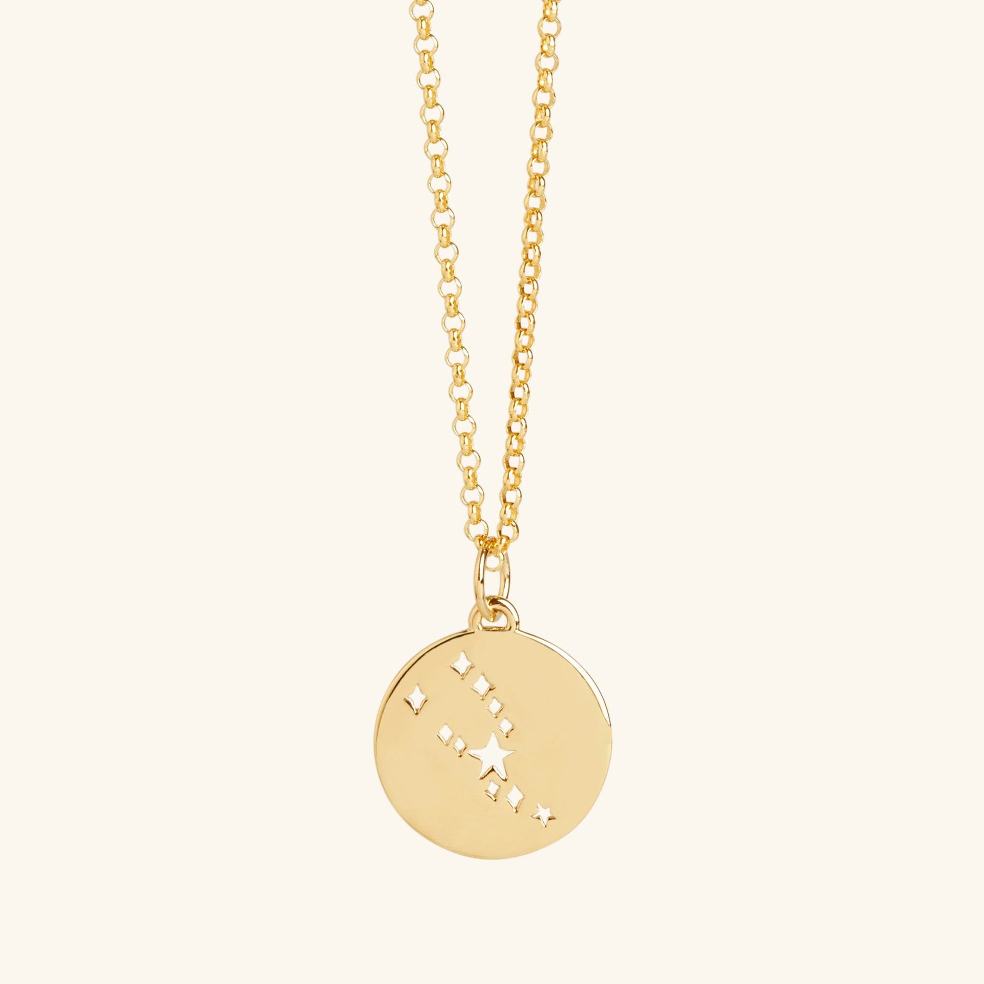 Taurus Star Sign Necklace Gold