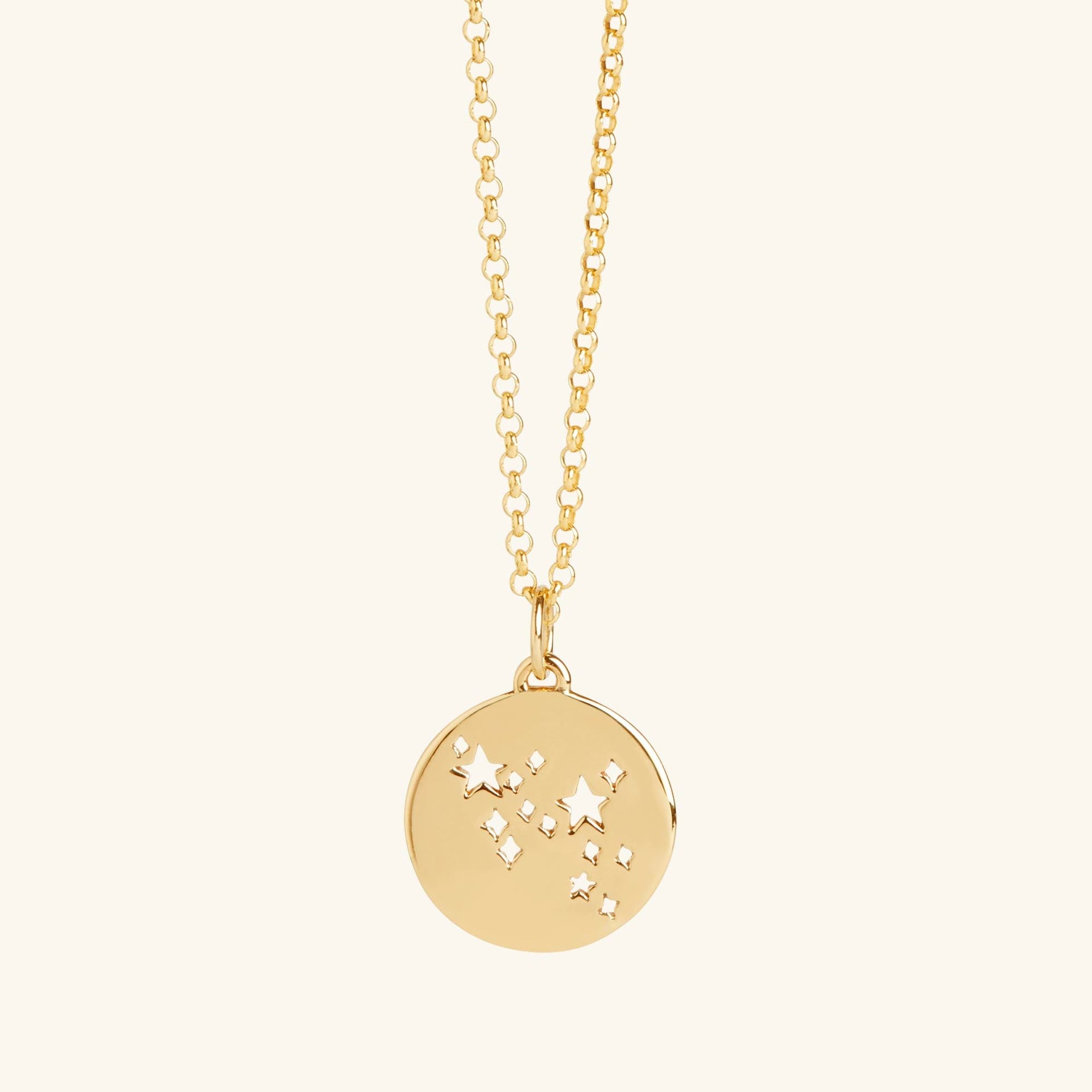 Sagittarius Star Sign Necklace Gold