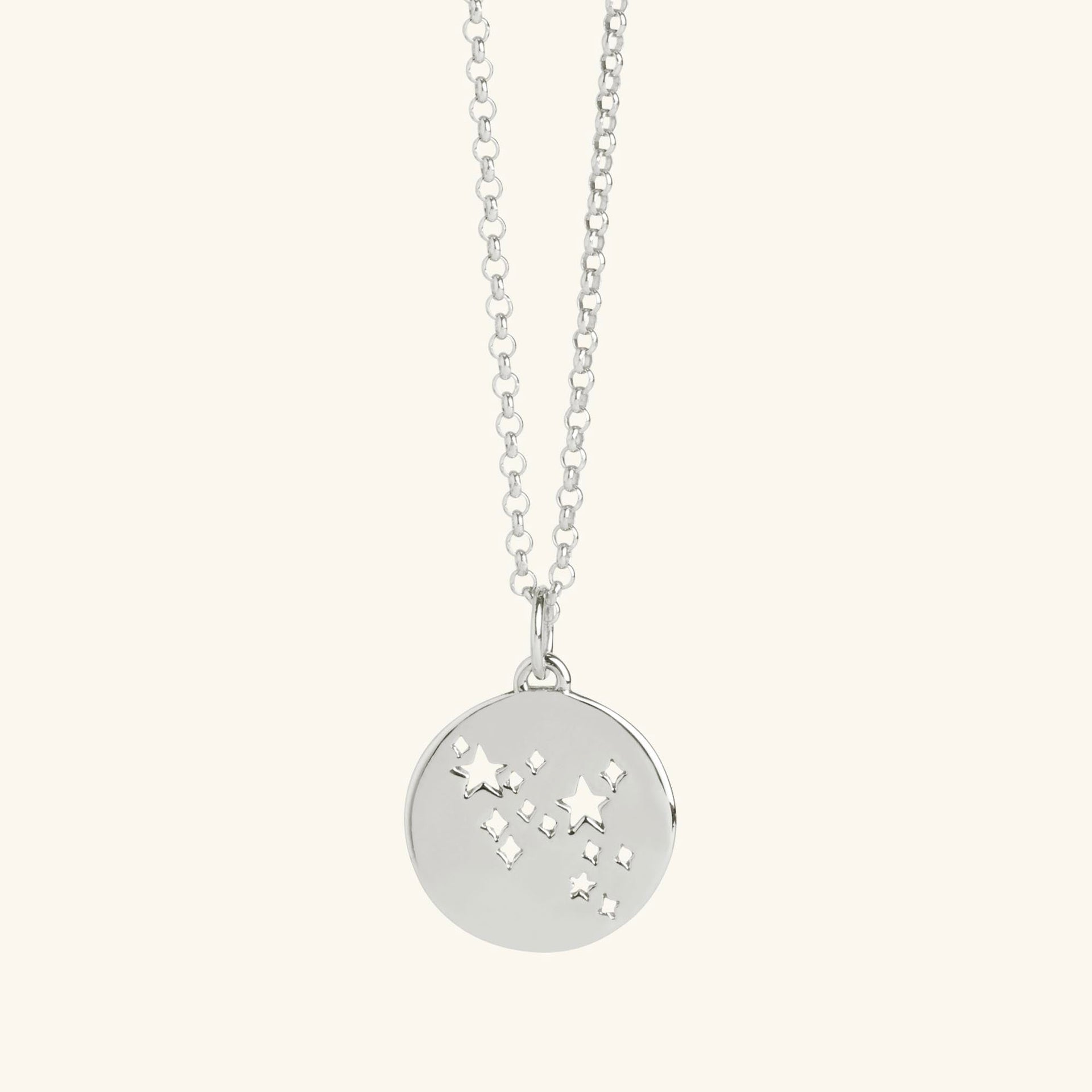 Sagittarius Star Sign Necklace Silver