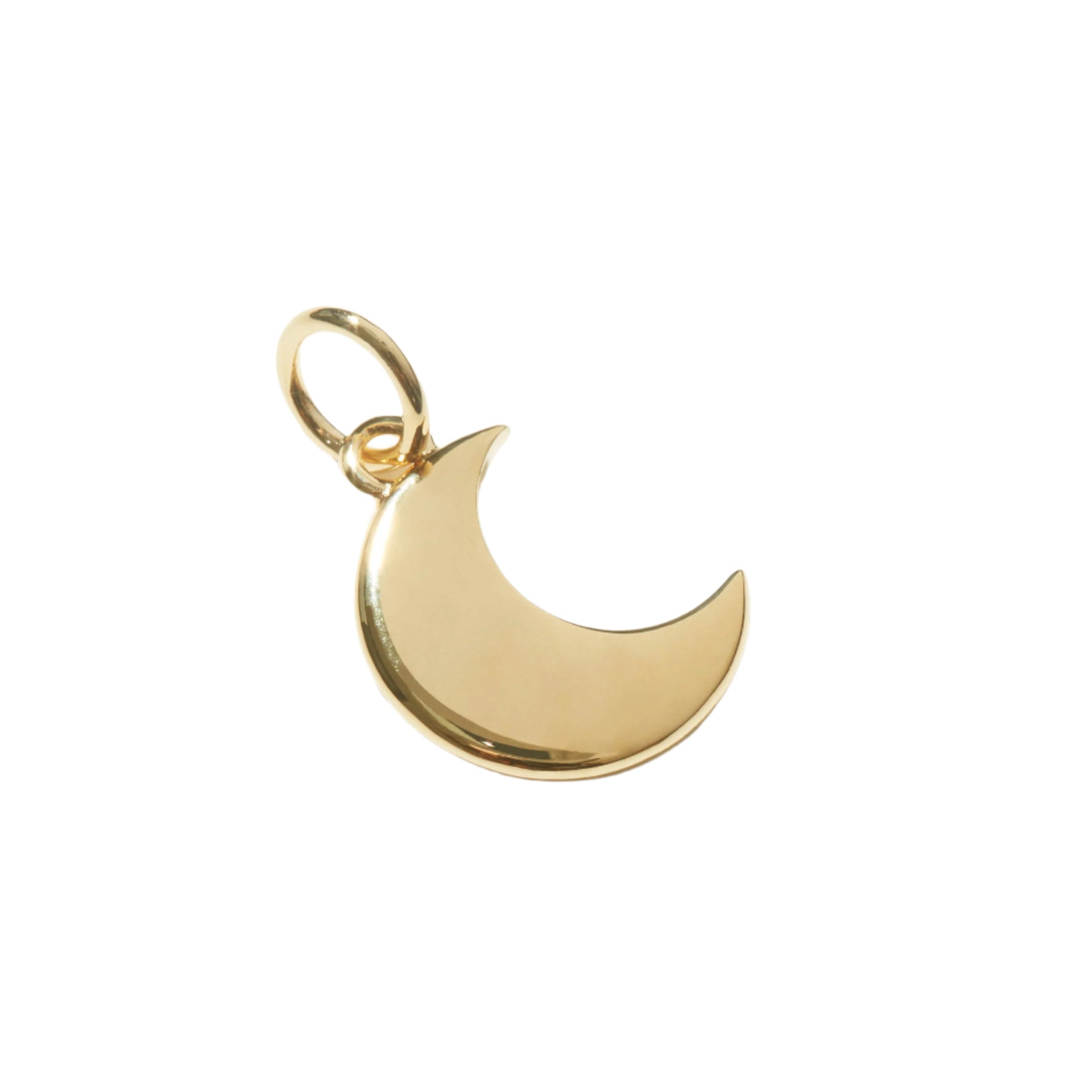 Personalised Moon Pendant Gold