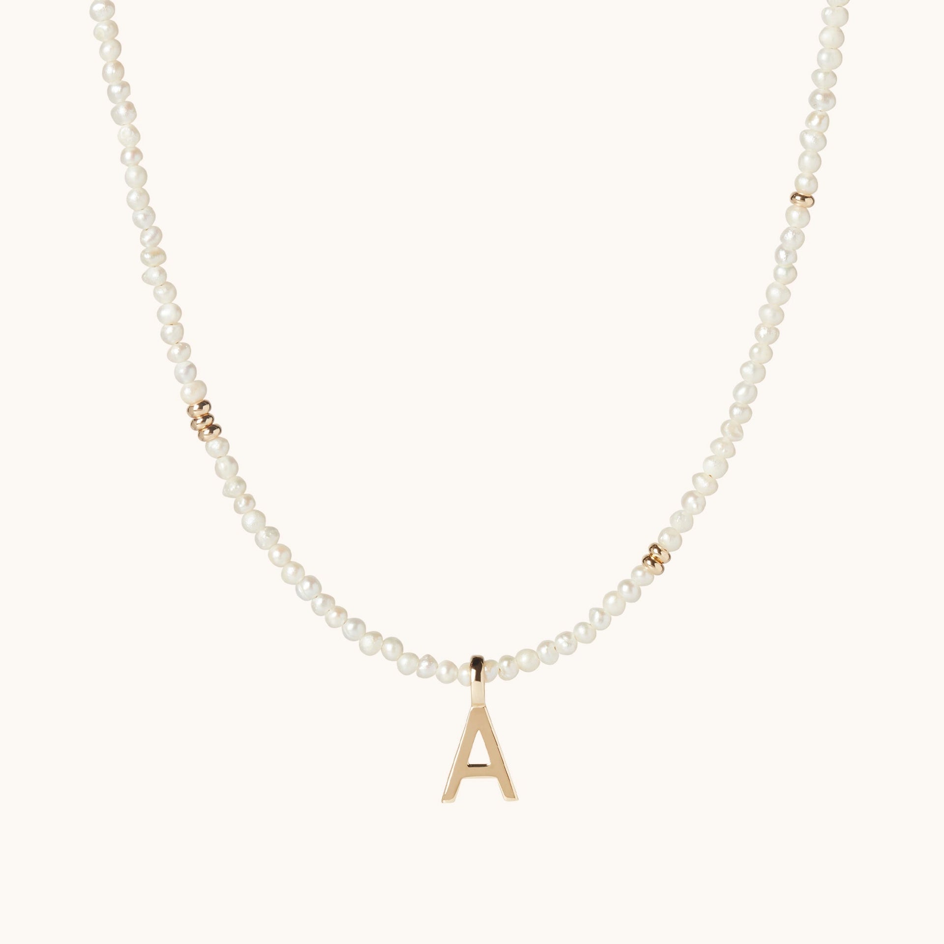 Pearl Letter Necklace