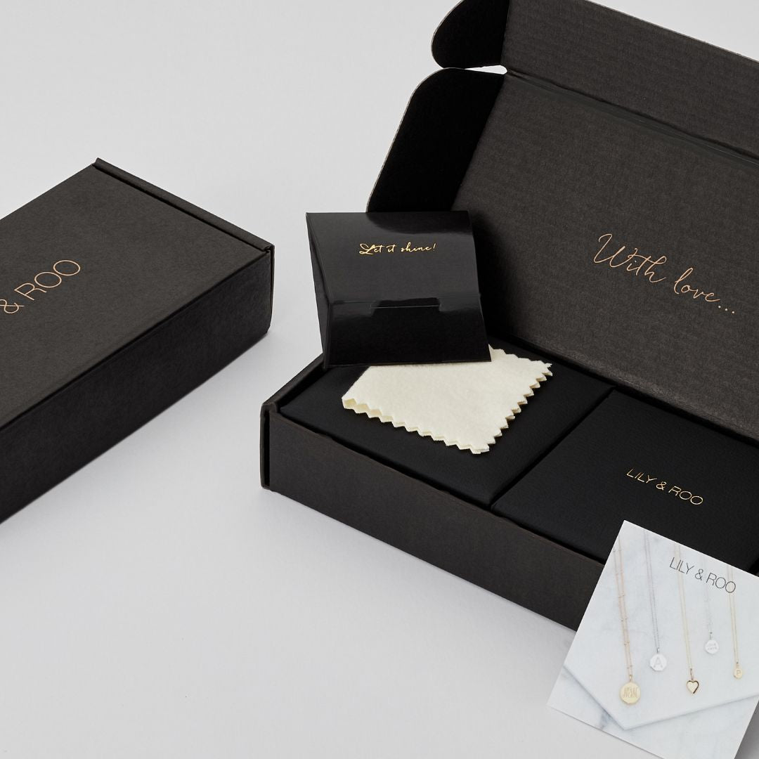 Gold Double Pearl Drop Stud Earrings