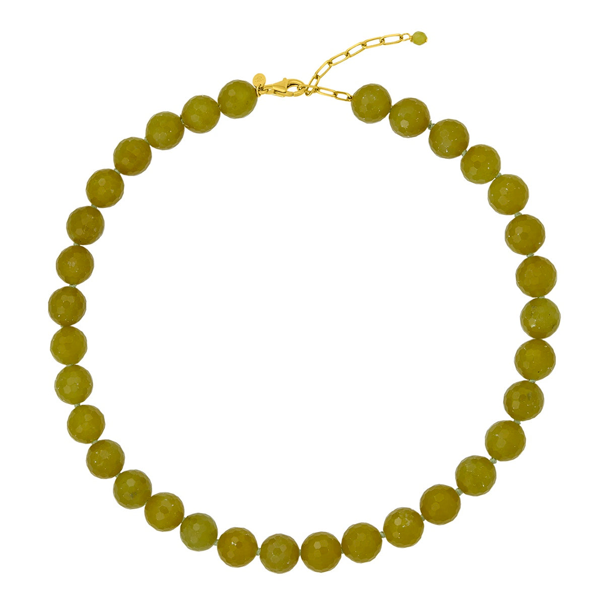 Paloma Necklace Olive Jade
