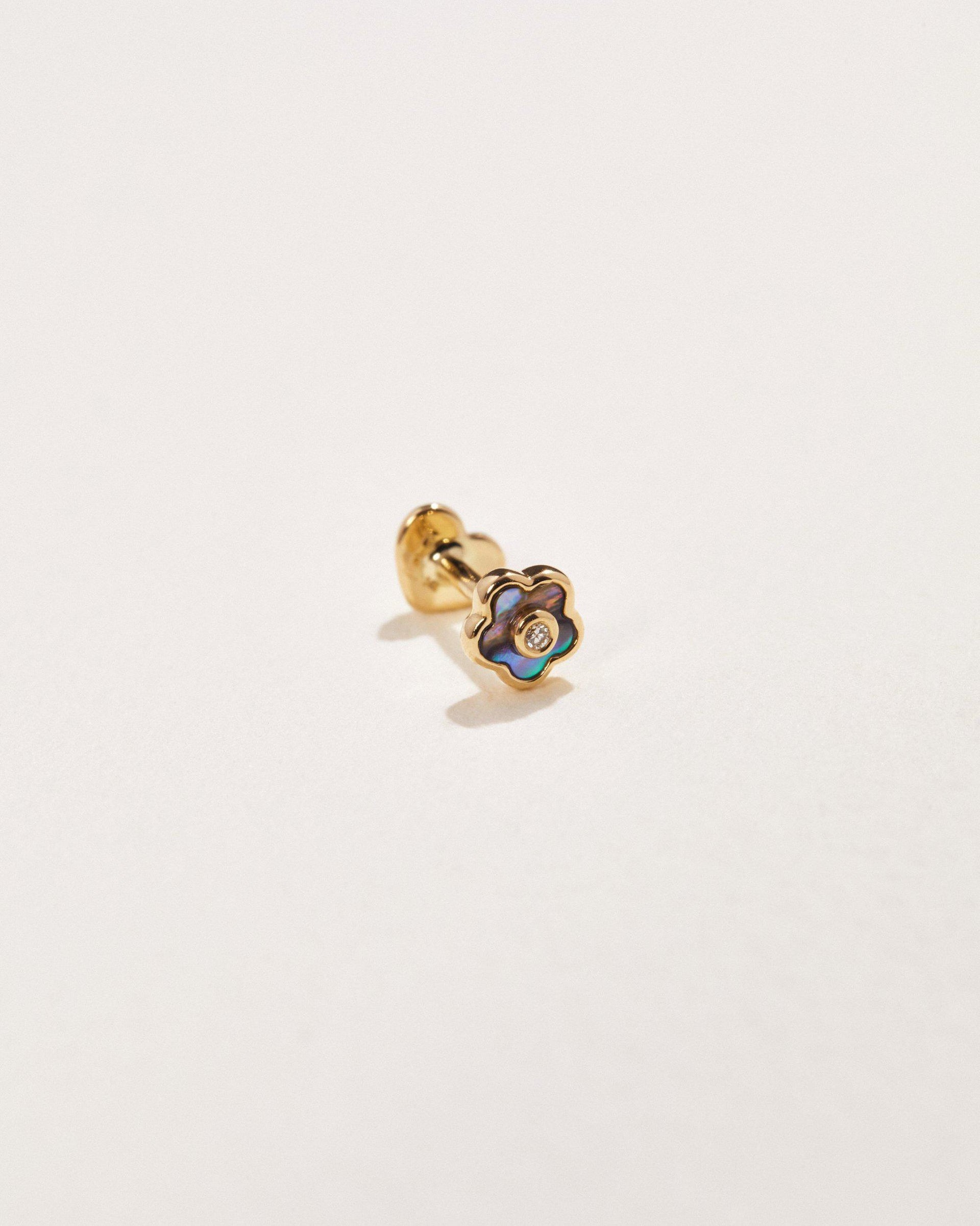 Flower Diamond Stud