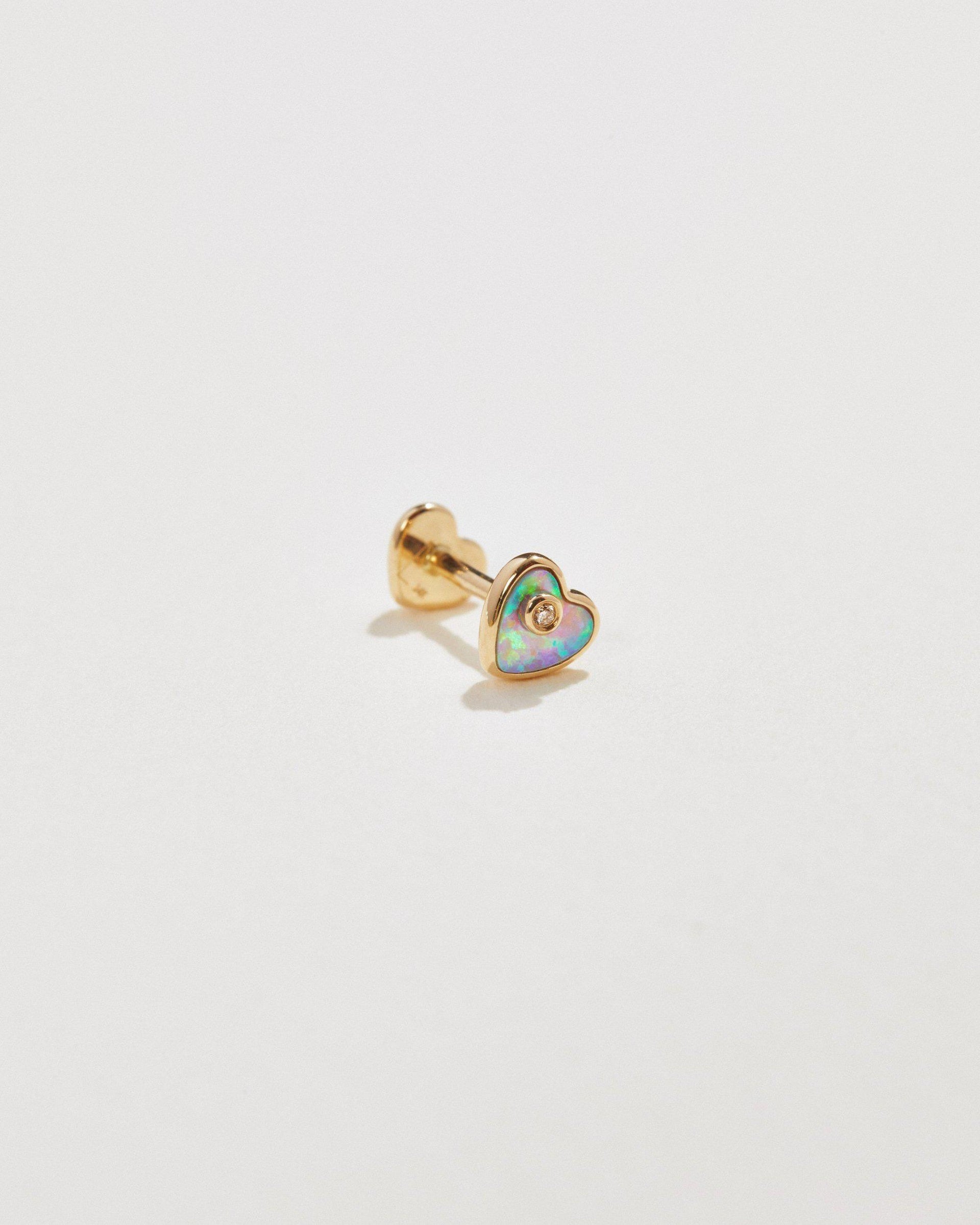 Heart Diamond Stud