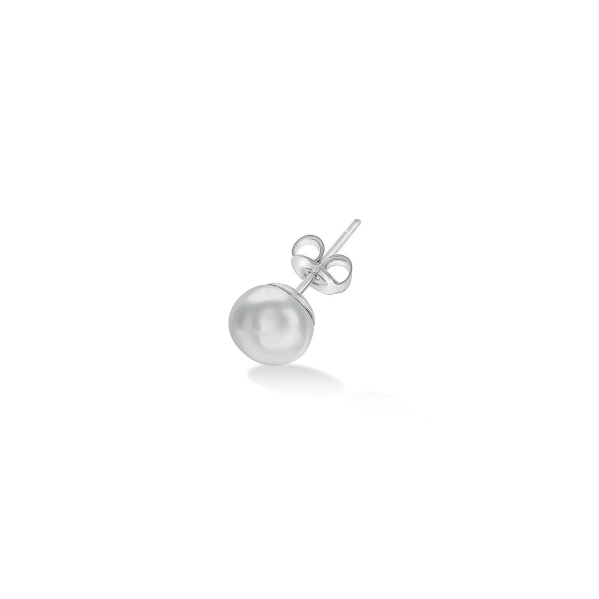 Men's Single 8mm Dove Grey Freshwater Luna Pearl™ Stud