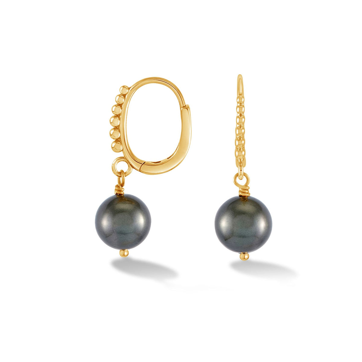 9k Gold Tahitian Luna Pearl™ Hoops