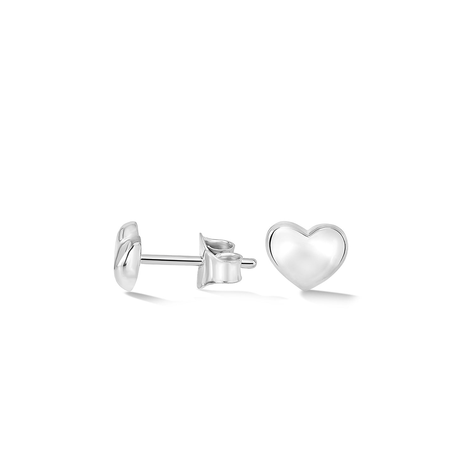 Mini Puff Heart Studs
