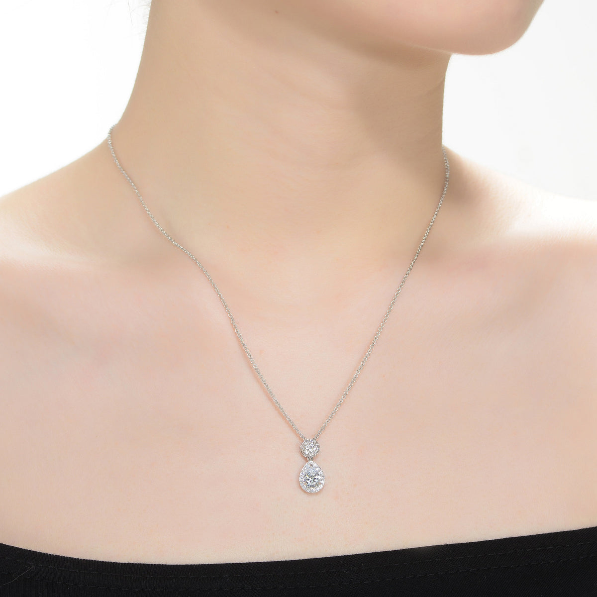 Constance Halo Cluster Necklace