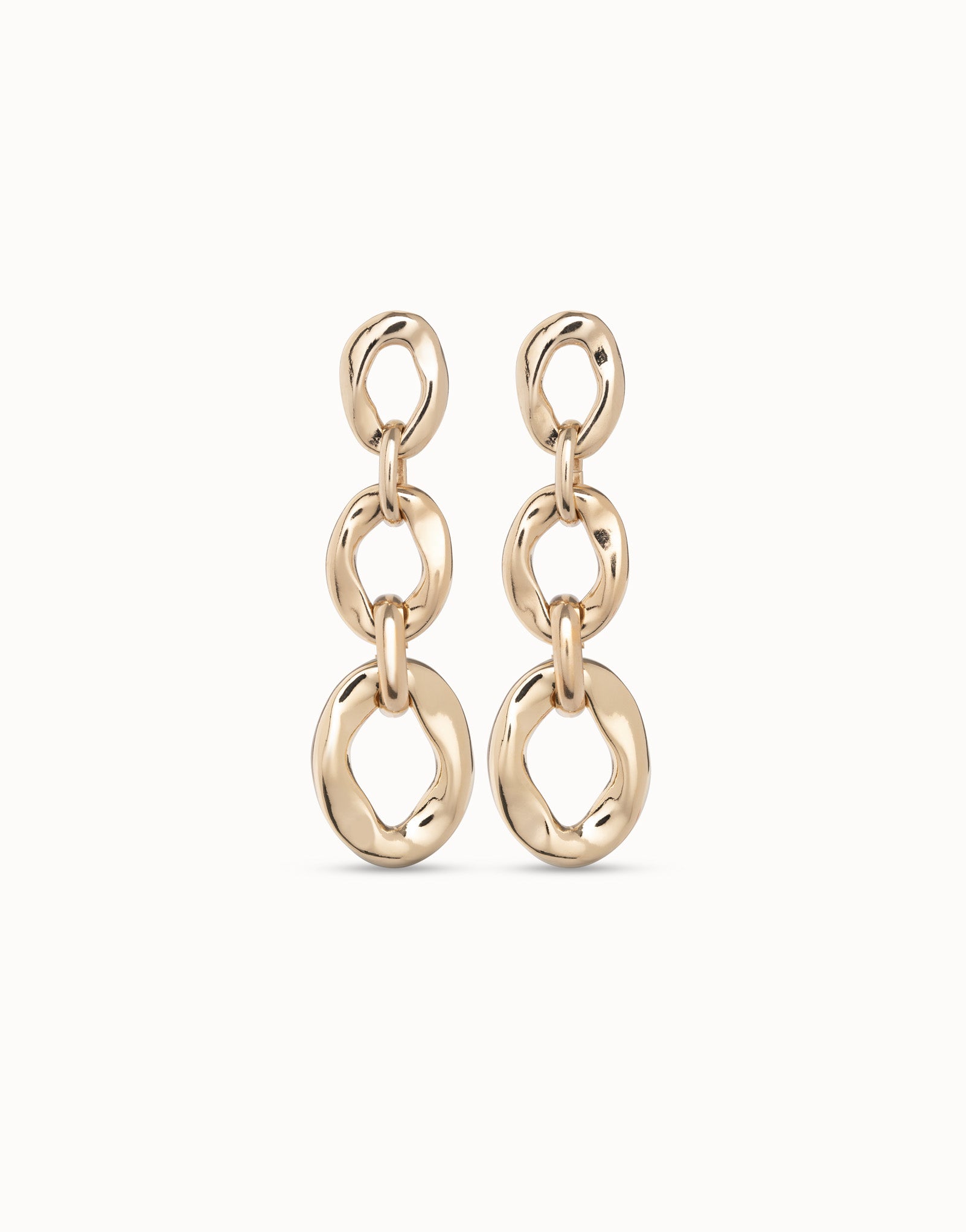 Drop earrings with 3 links