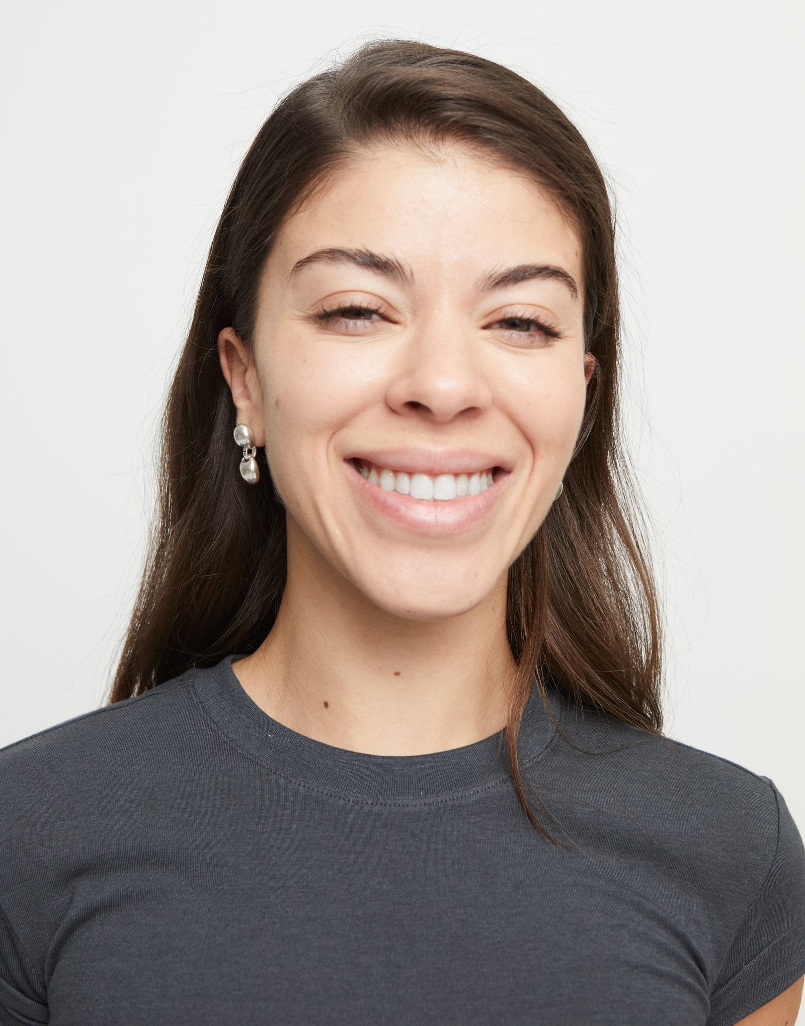 Drop earrings with two beads