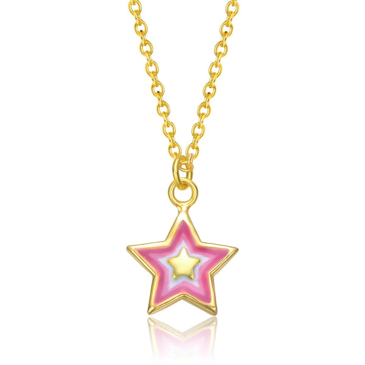 Lucky Star Pendant Charm Necklace