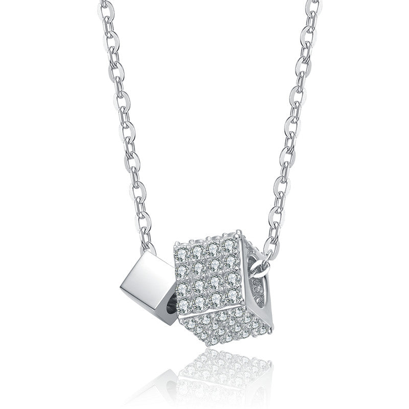 Sophie White Square Pendant