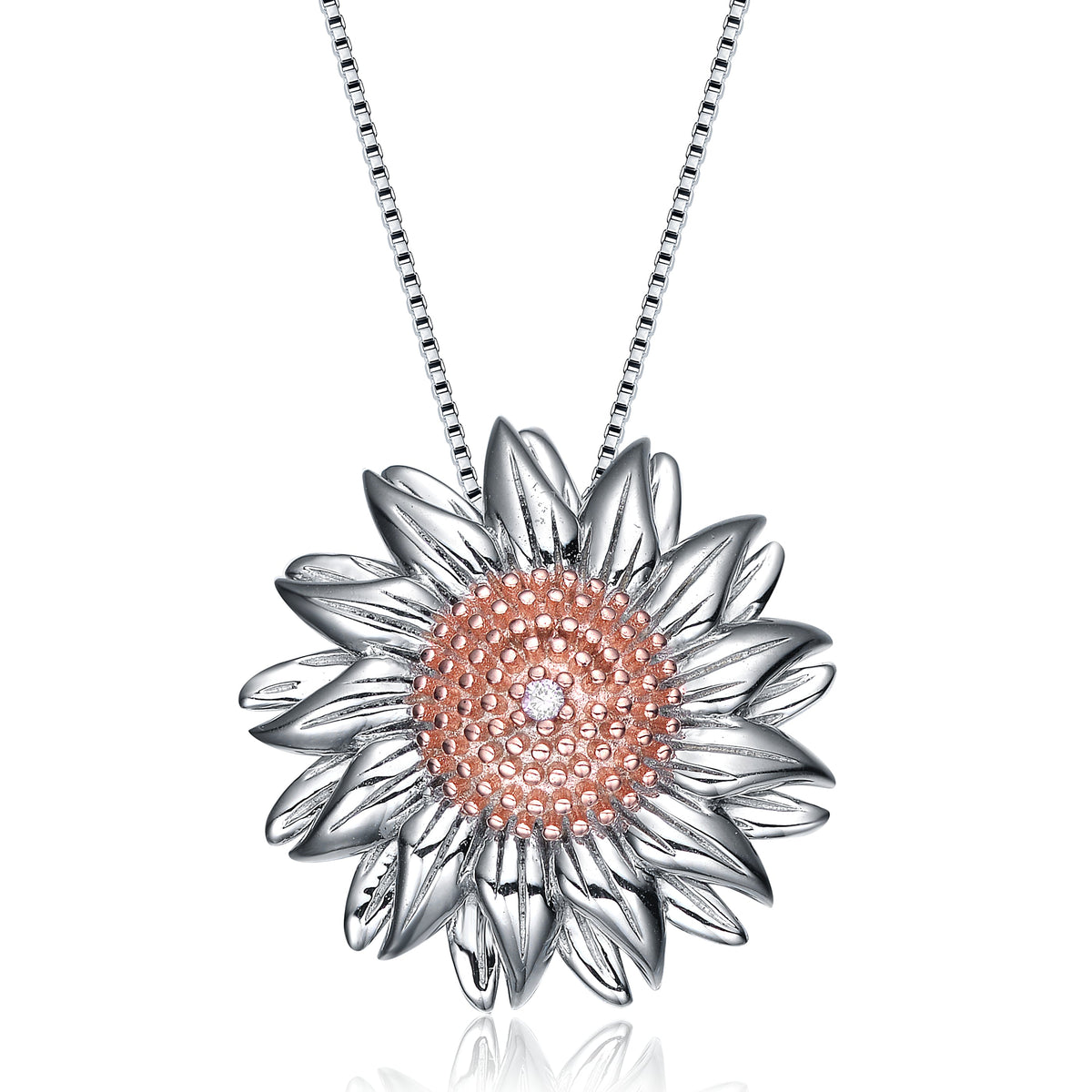 Colette Rose Sunflower Shape Pendant