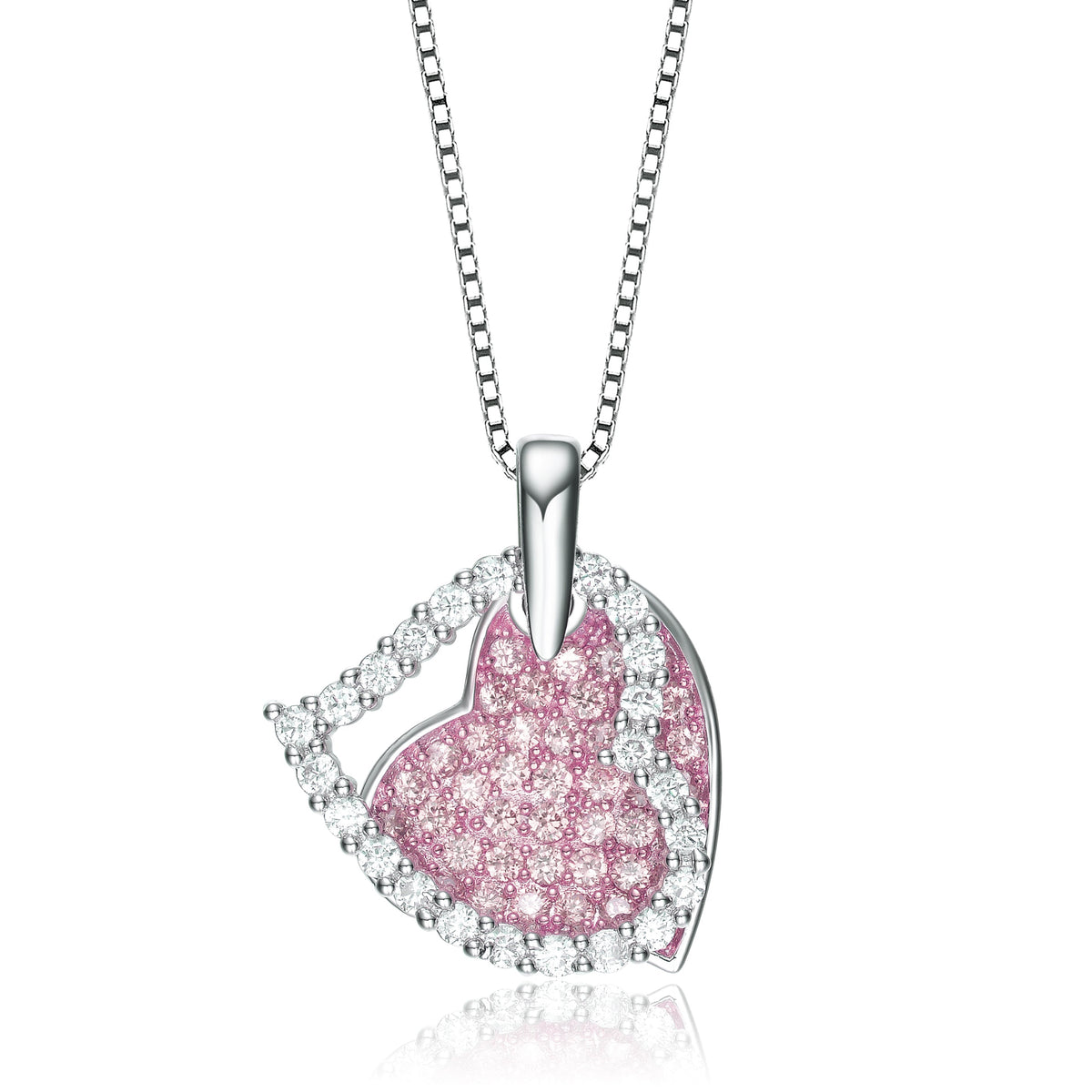 Marguerite Crossover Hearts Pendant