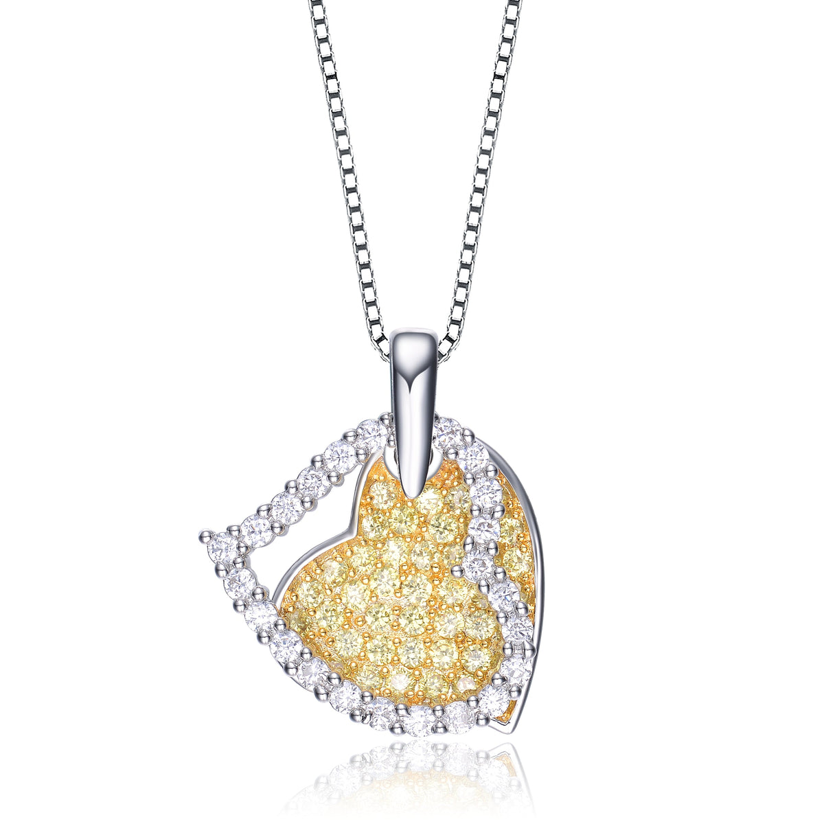 Marguerite Crossover Hearts Pendant