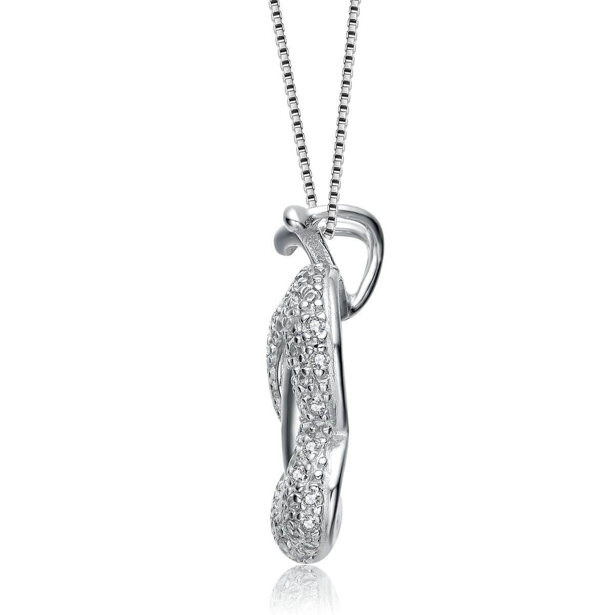 Louise Halo Butterfly Pendant Necklace