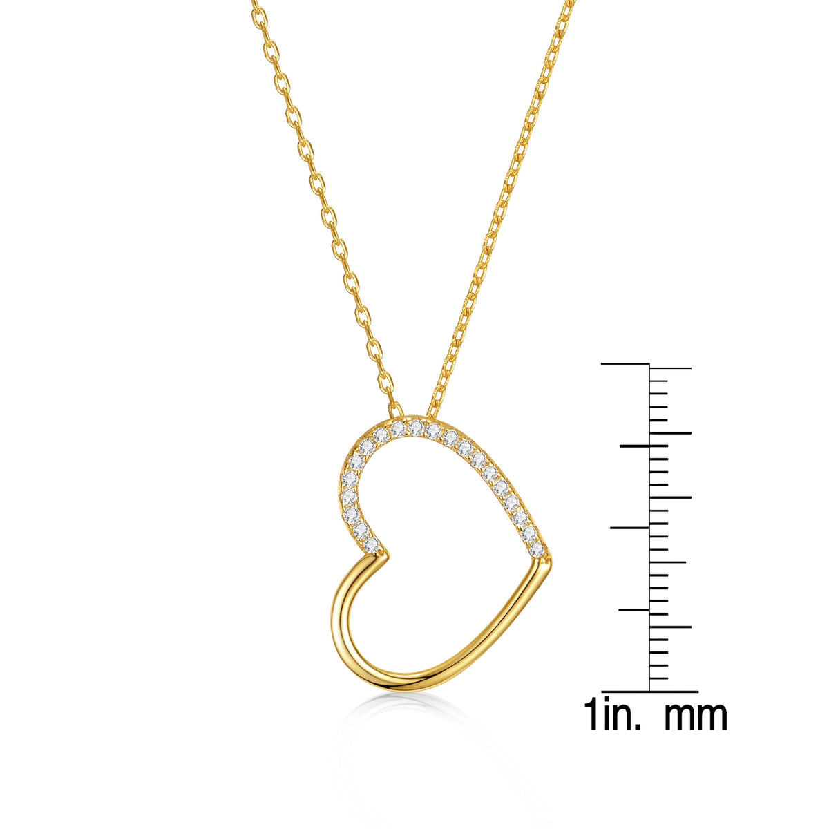 Vilette Modern Heart Necklace