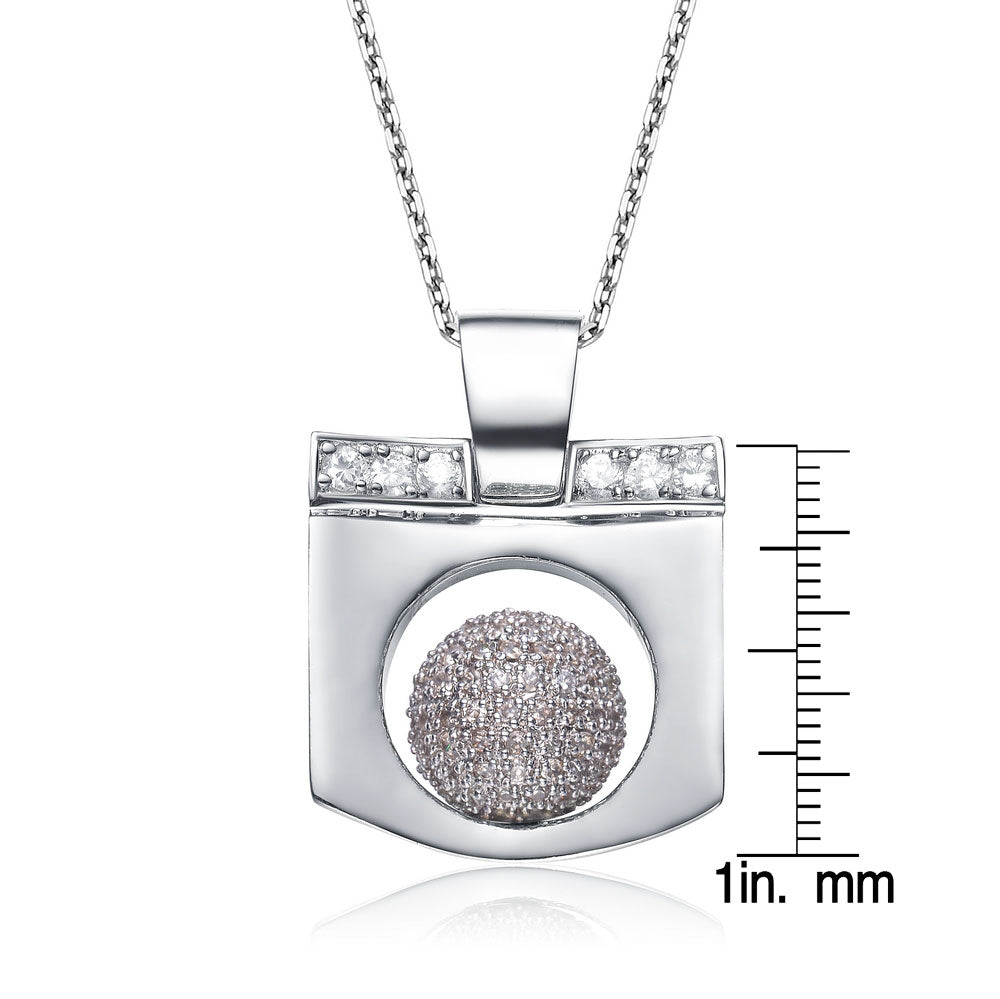 Lucie Cluster Sphère Pendentif Necklace