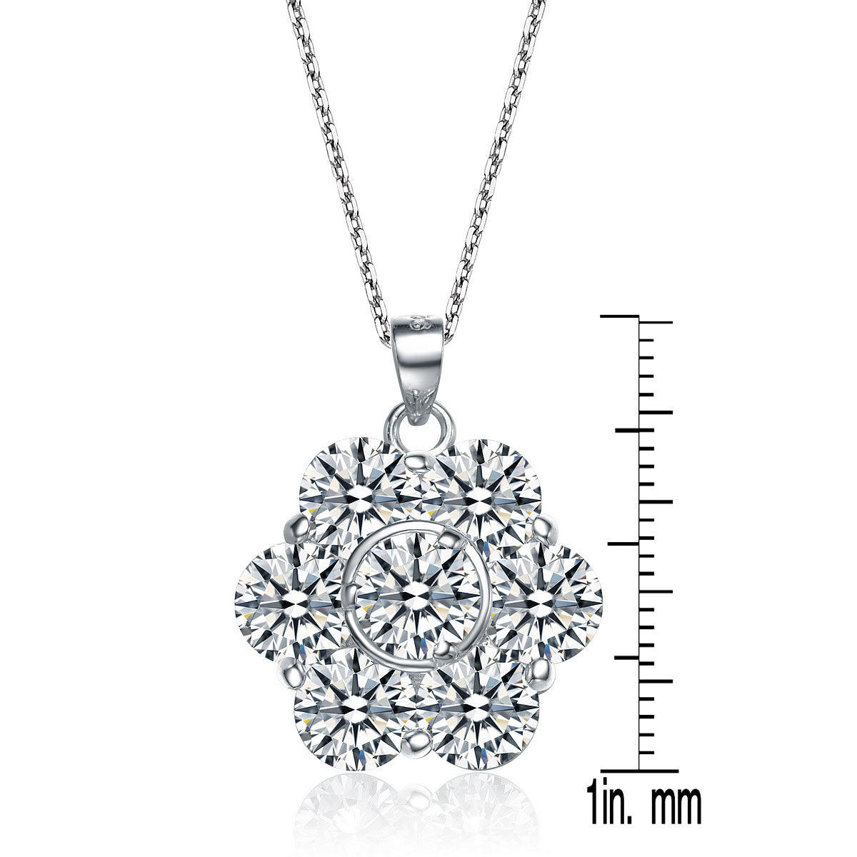 Pauline Pavé Flower Collier Necklace