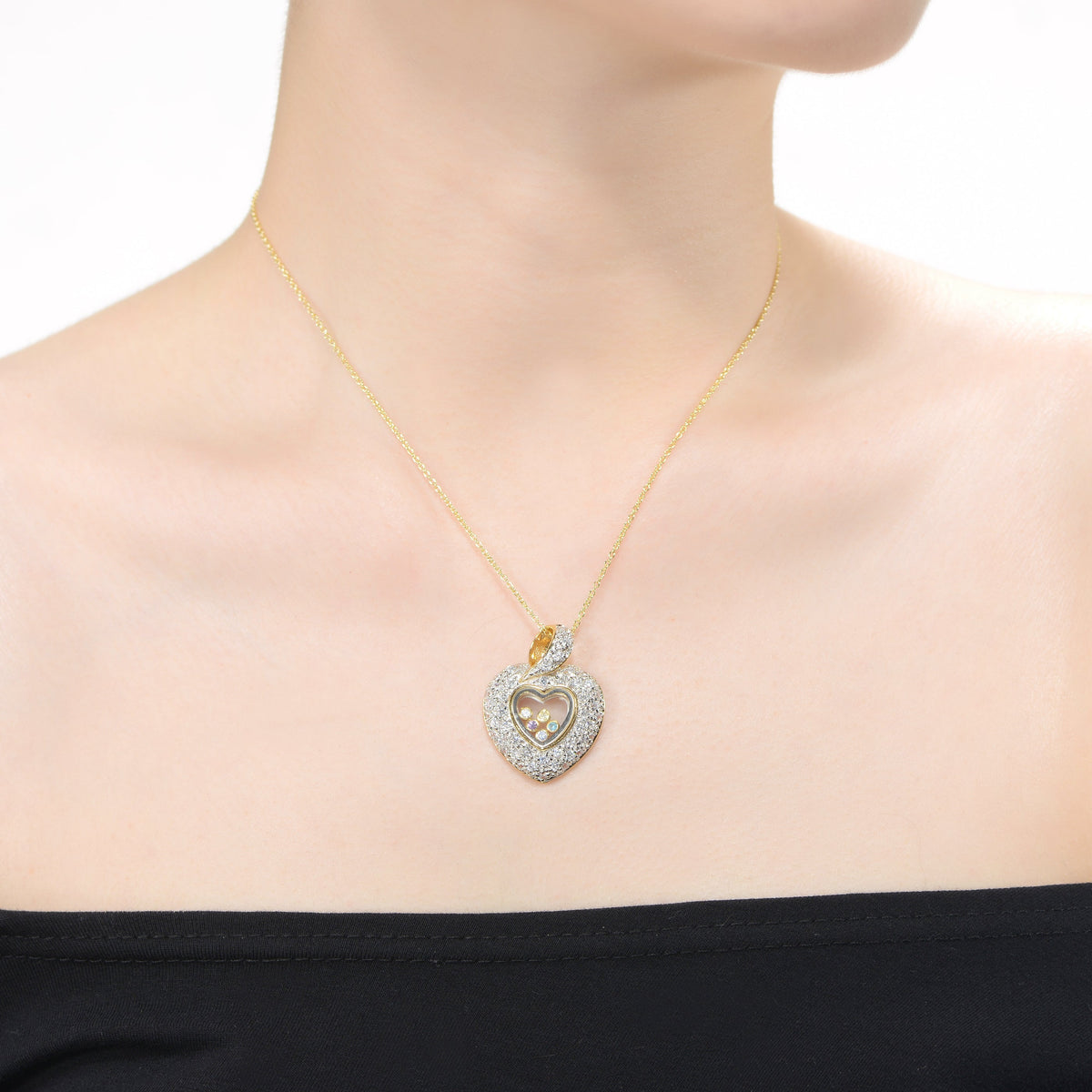 Henriette Elaborate Heart Necklace