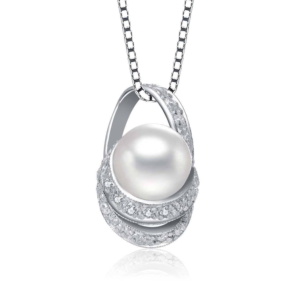 Madeleine Infinity Pearl Pendentif Necklace