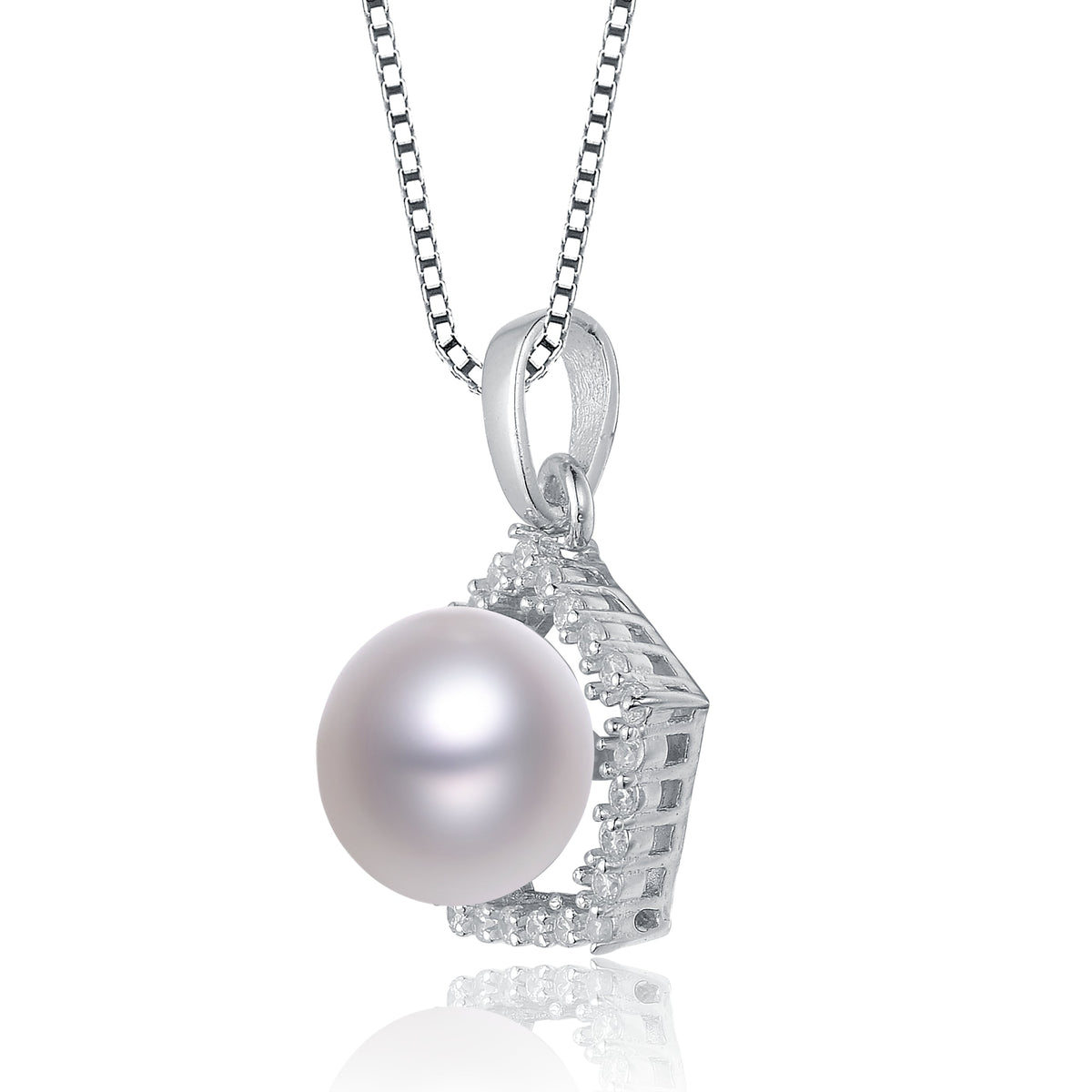 Delphine Geometric Pearl Necklace