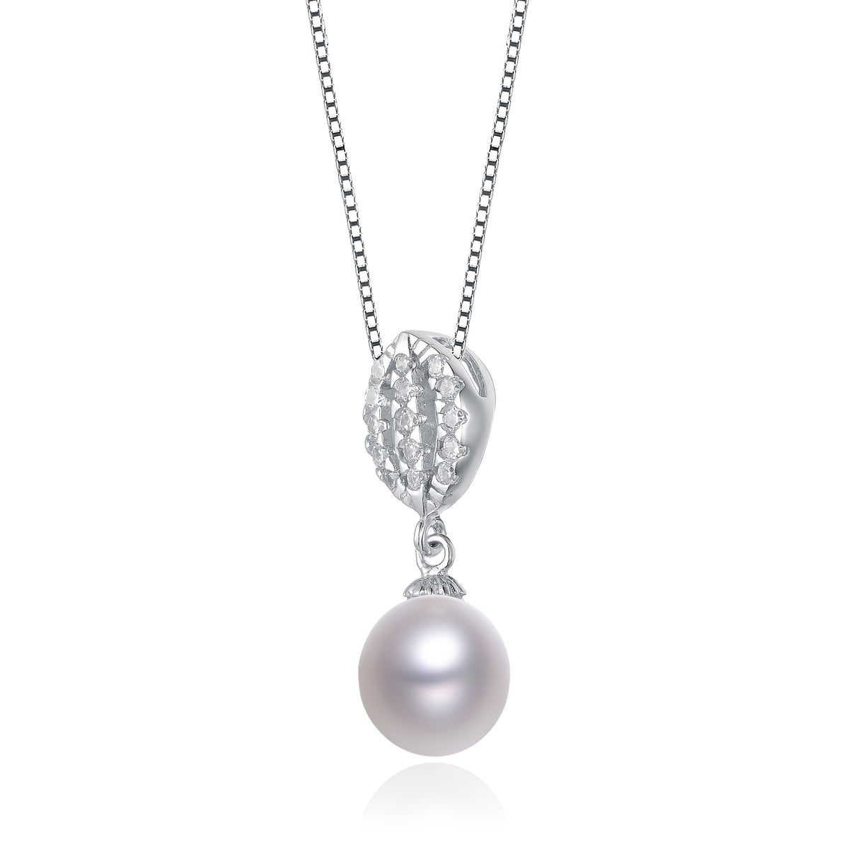 Constance Leaf Pearl Pendant