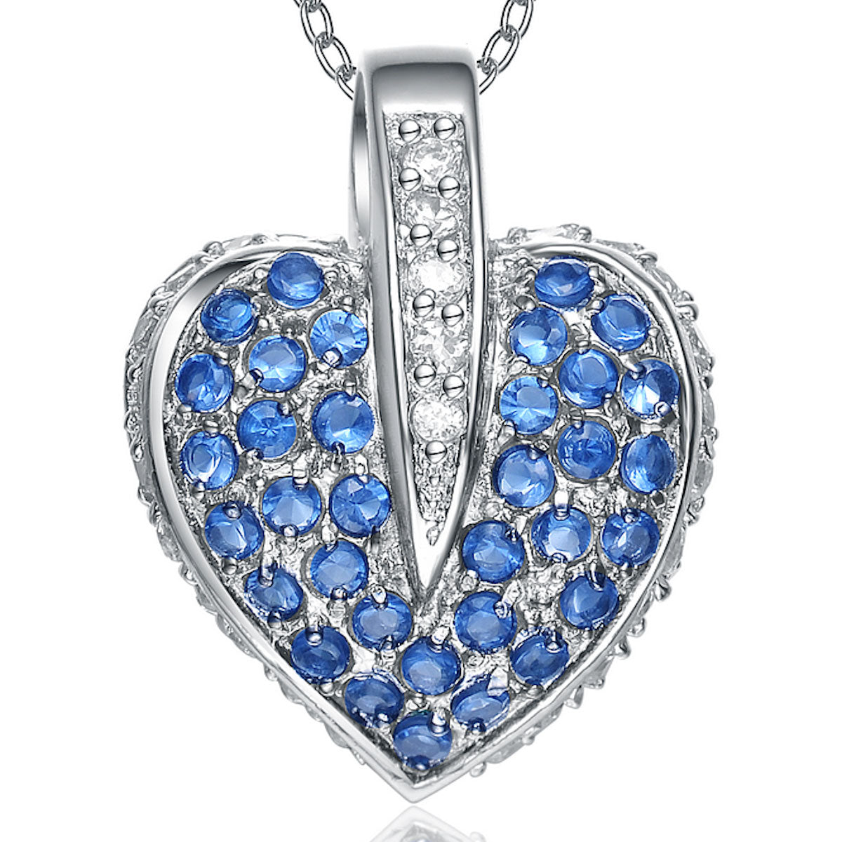 Coralie Encrusted Heart Necklace