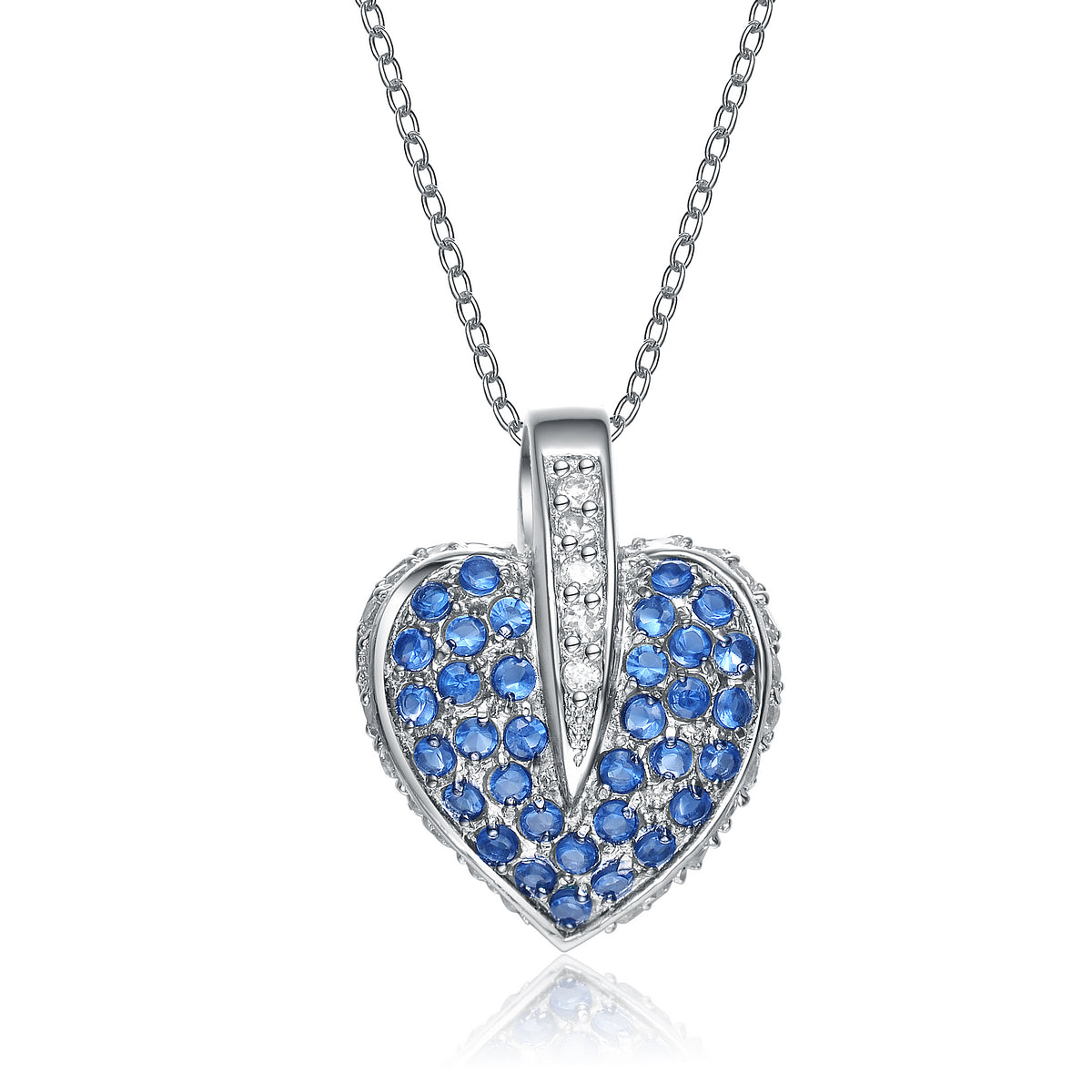 Coralie Encrusted Heart Necklace