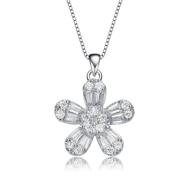Marie Classic Flower Pendant Necklace