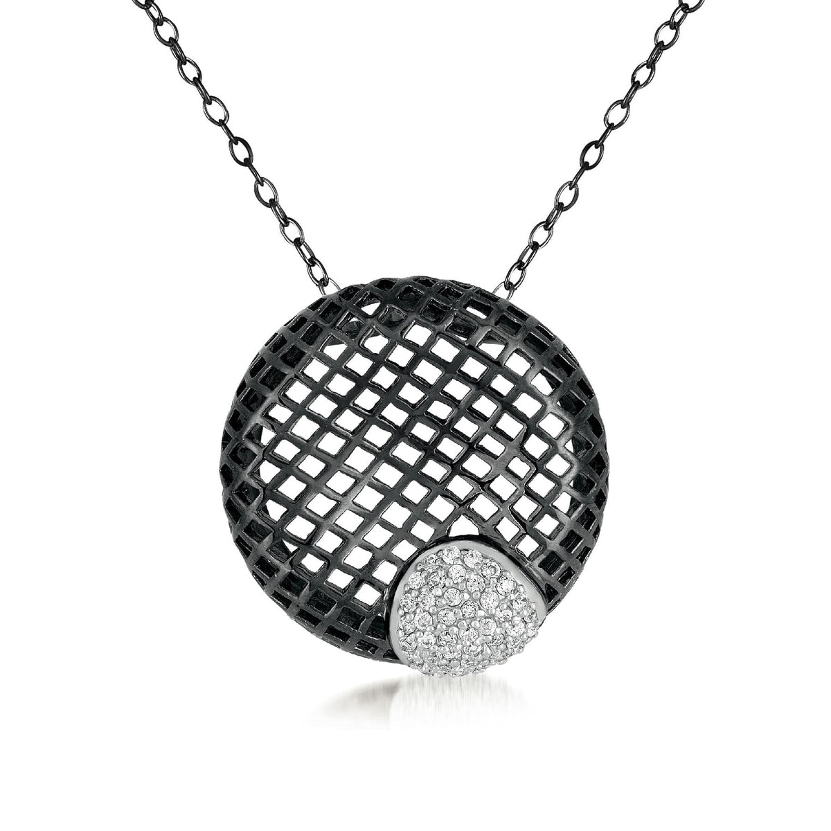 Raquelle Overlay Clear Net Necklace
