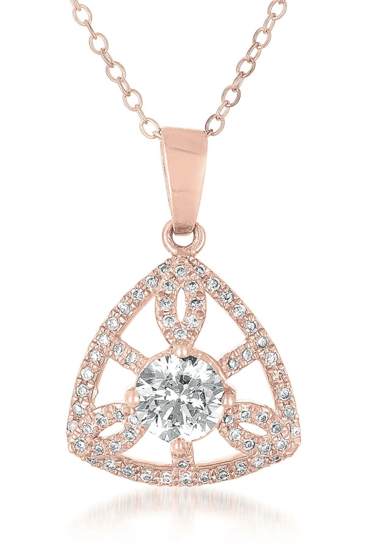 Adele Pavé Pink Halo Pendentif Necklace