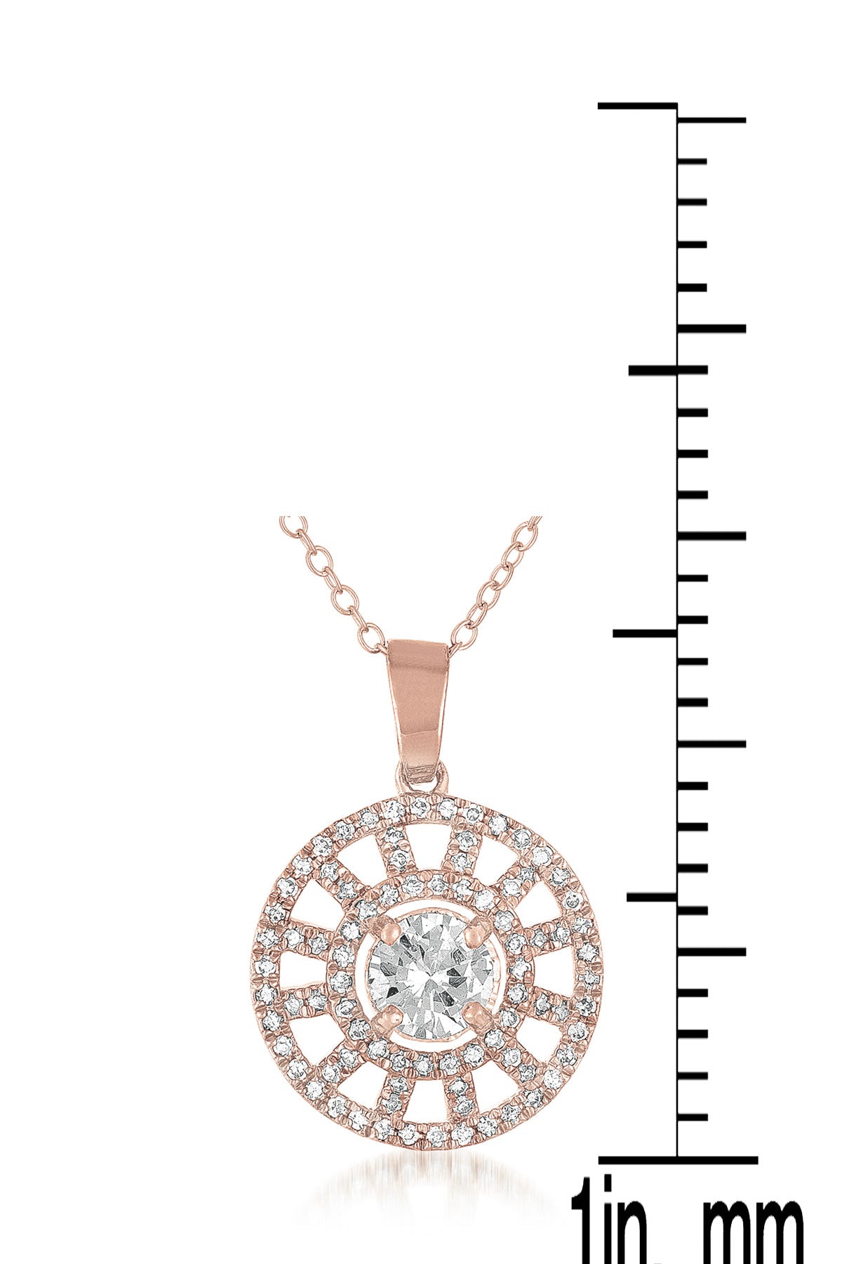 Anne Pink Wheel Pendant