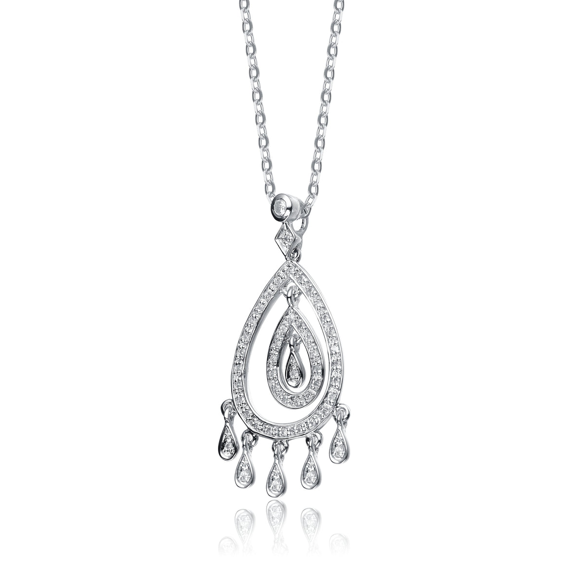 Antoinette Droplet Pendant Necklace
