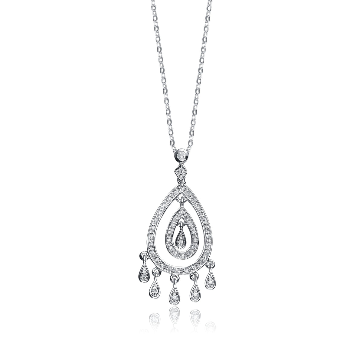 Antoinette Droplet Pendant Necklace