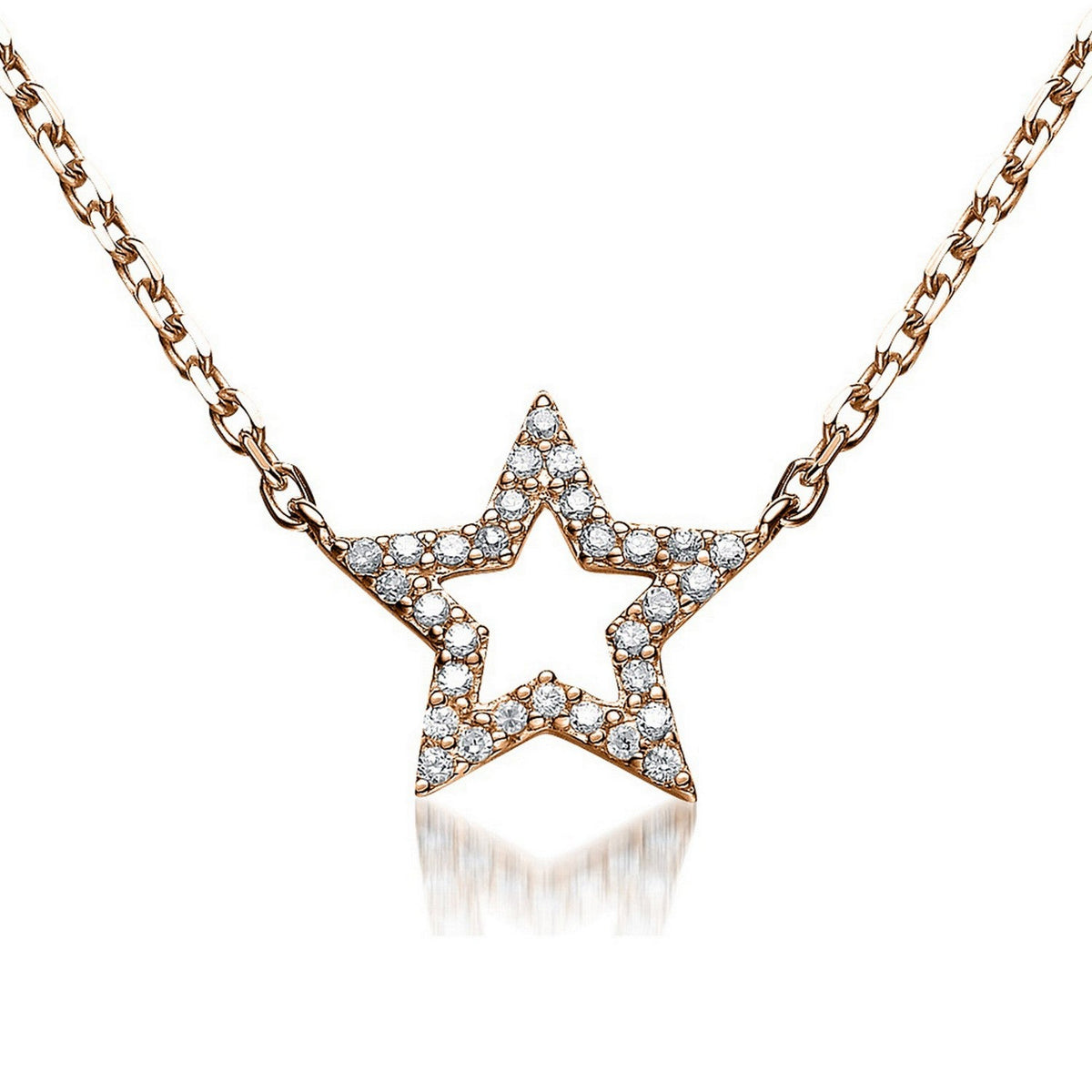 Yvonne Star Pavé Pendentif Necklace