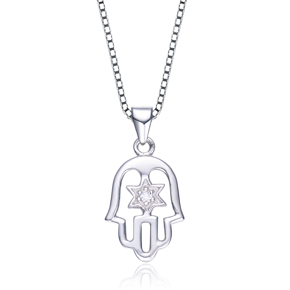 Margot Pavé Hamsa Pendentif Necklace