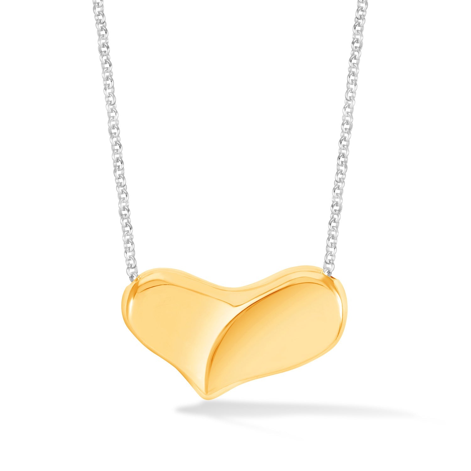 Large Puff Heart Pendant