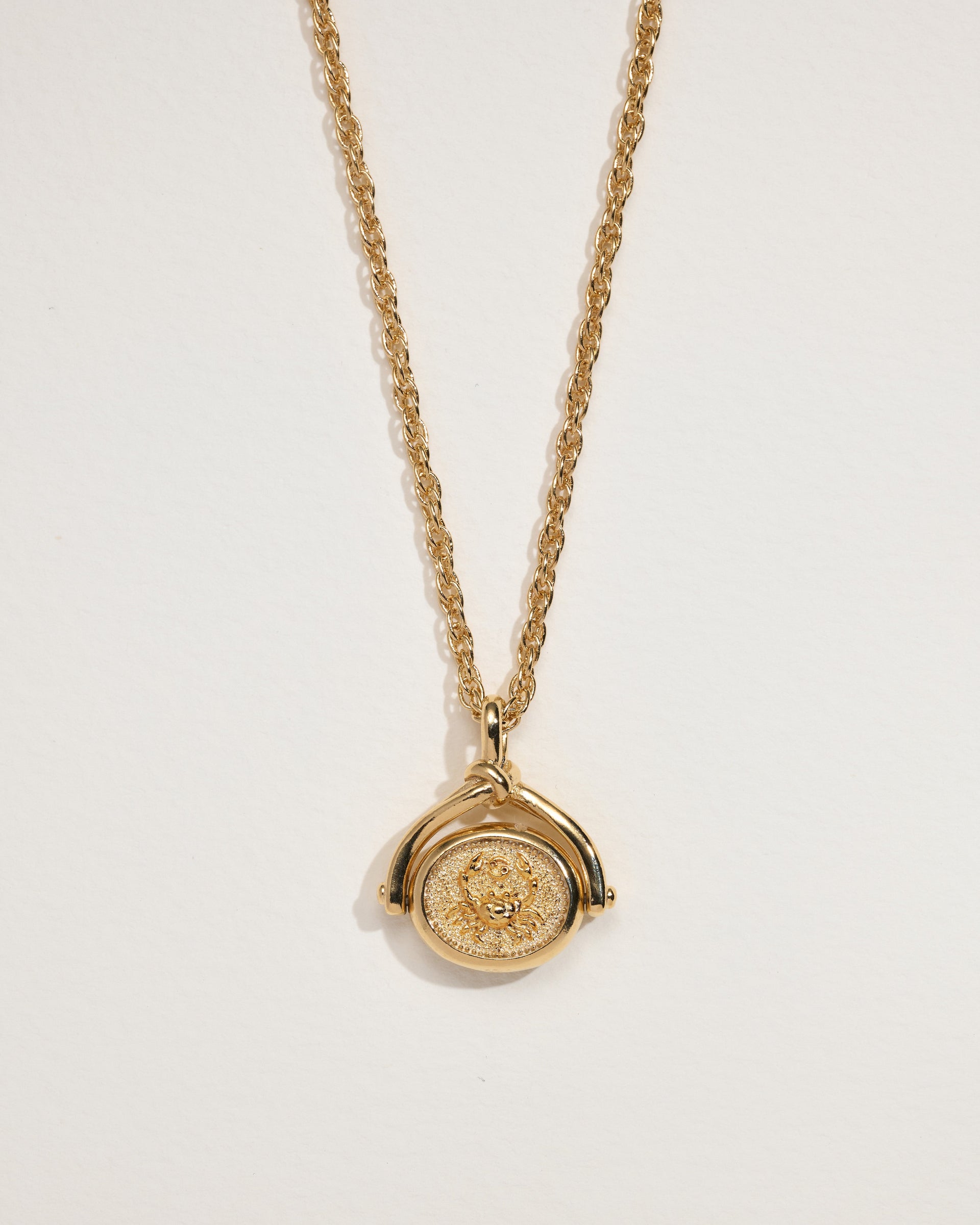 Cancer Spinner Pendant