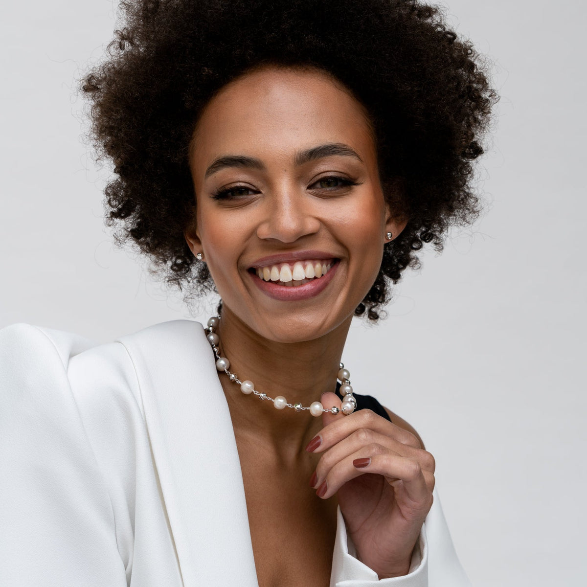 Nomad Nugget™ & White Freshwater Pearl Necklace